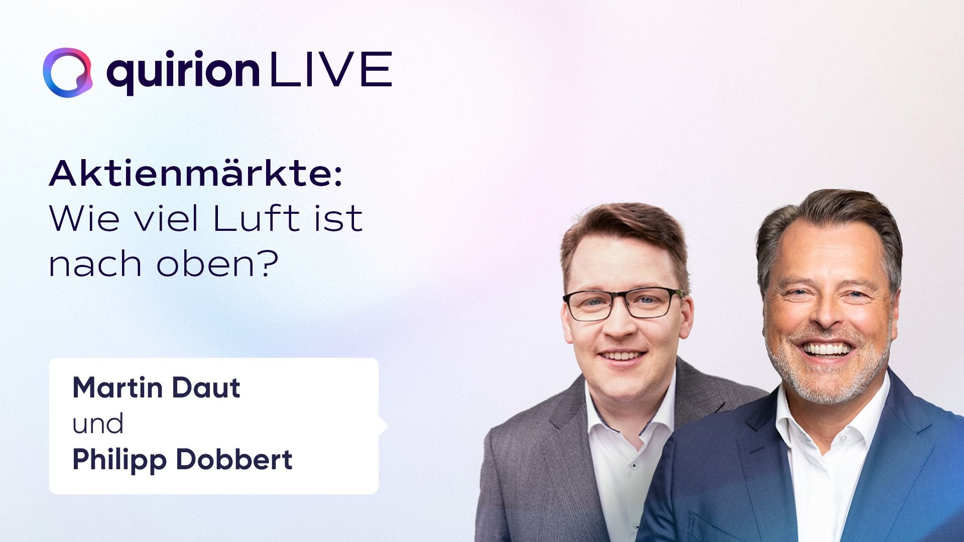 Aufzeichnung: quirion LIVE am 28.03.2024