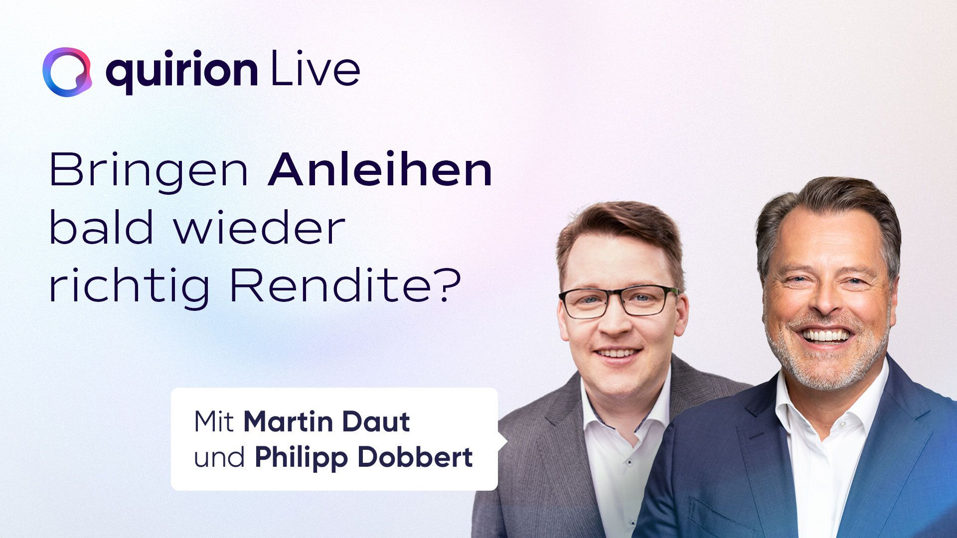 Aufzeichnung: quirion LIVE am 24.05.2022