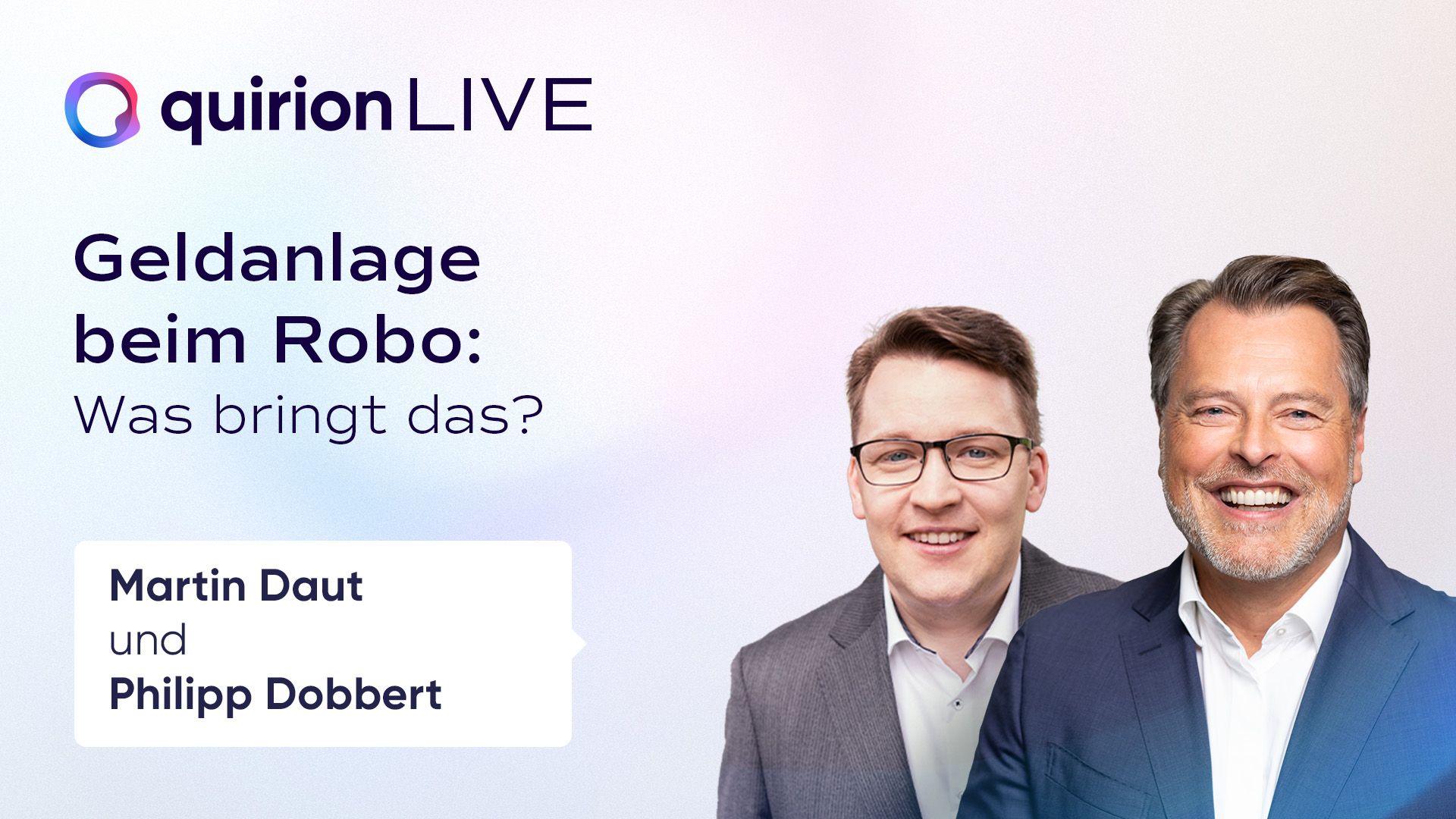 Aufzeichnung: quirion LIVE am 25.01.2024
