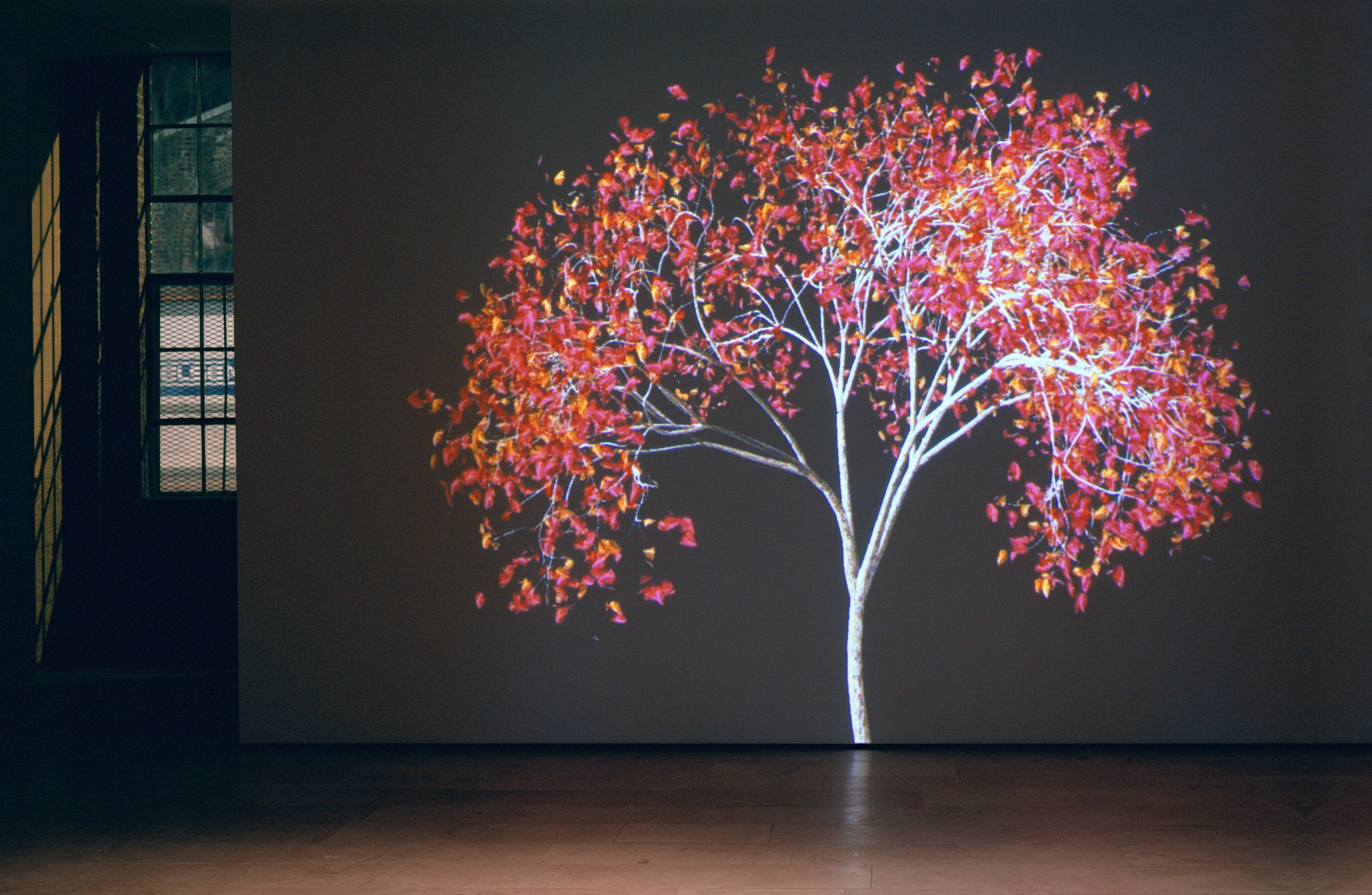 Installation of Jennifer Steinkamp at Lehmann Maupin New York