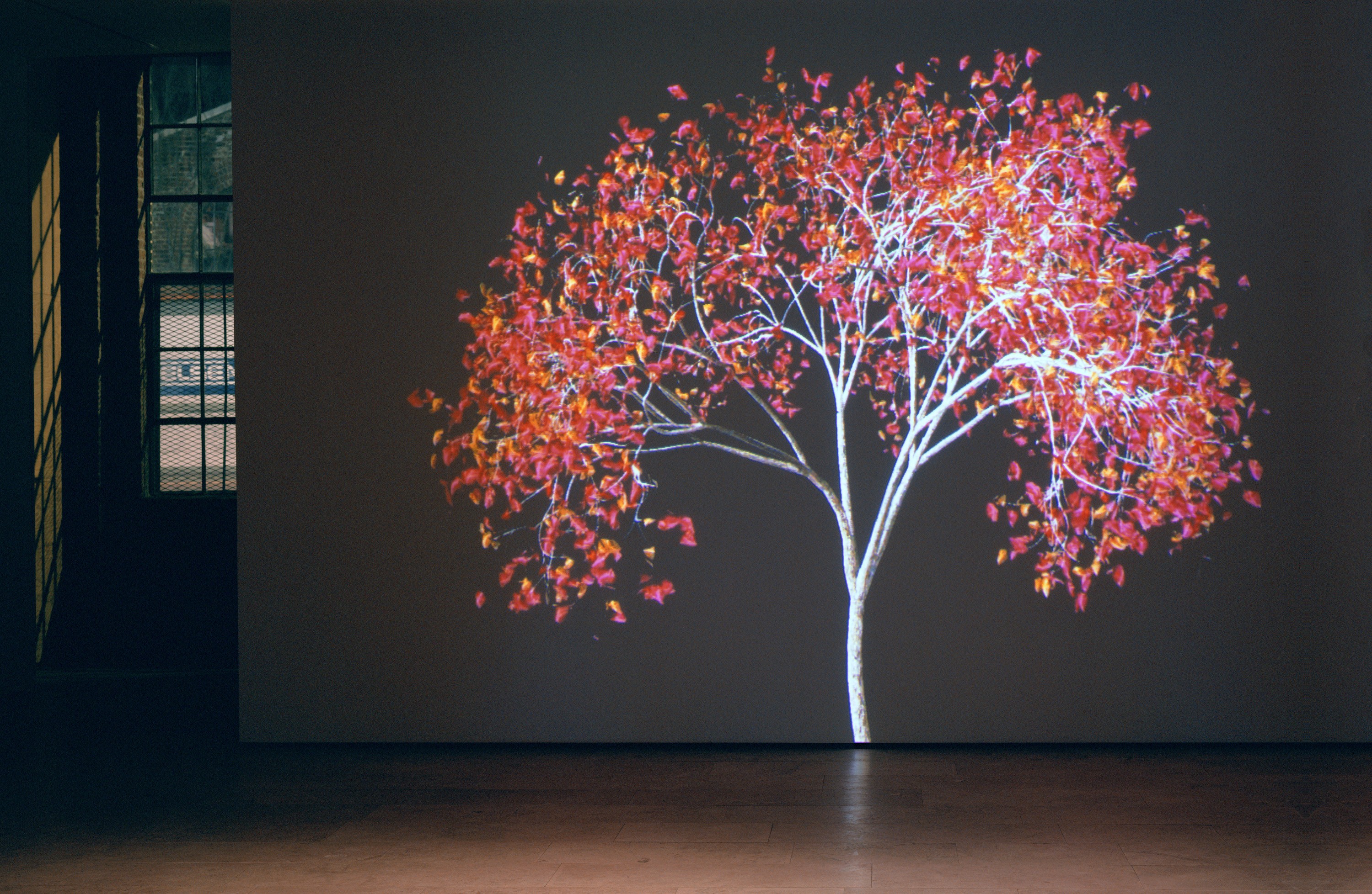 Installation of Jennifer Steinkamp at Lehmann Maupin New York