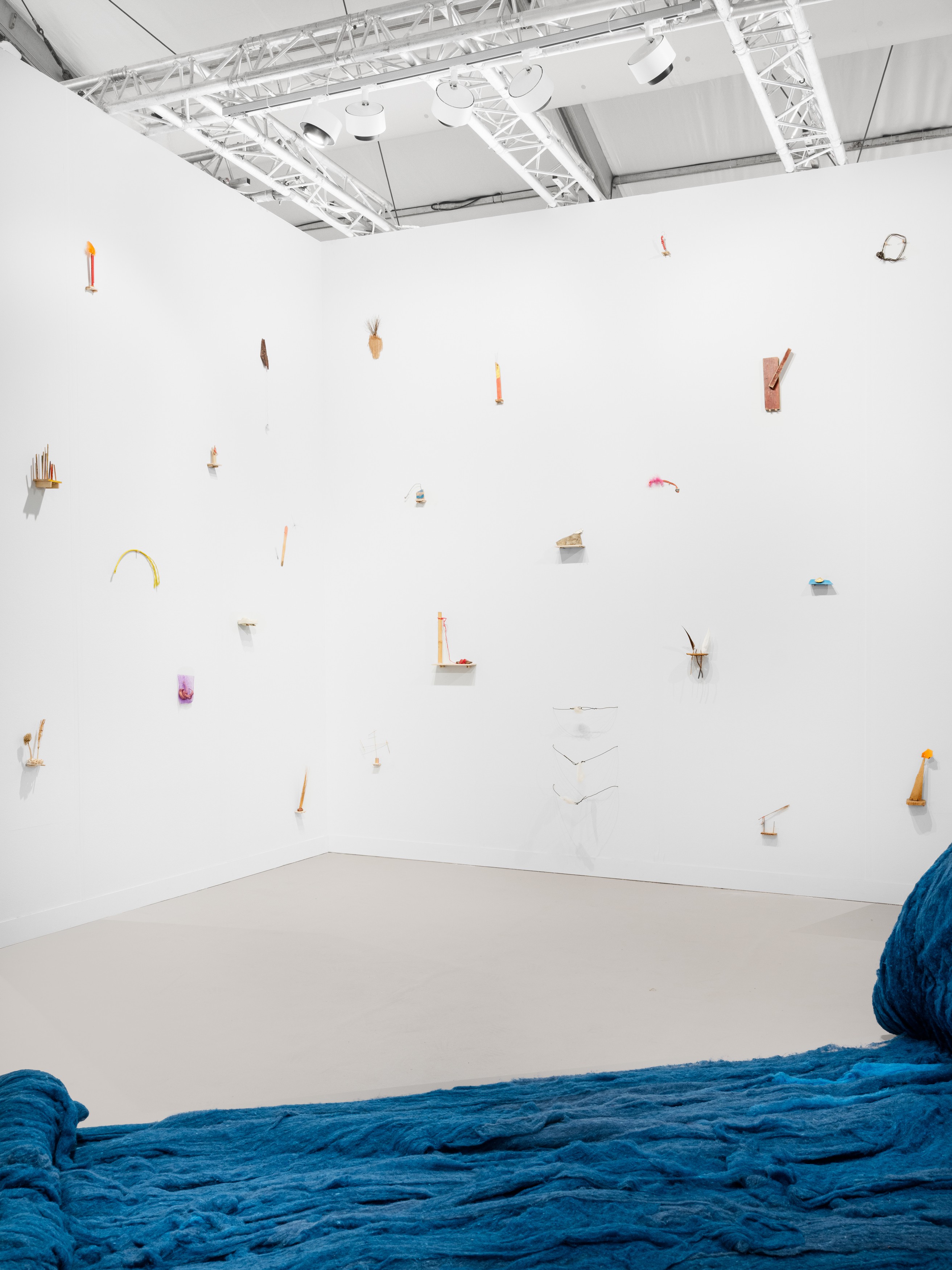 Installation view of Lehmann Maupin, Booth F2 at Frieze London
