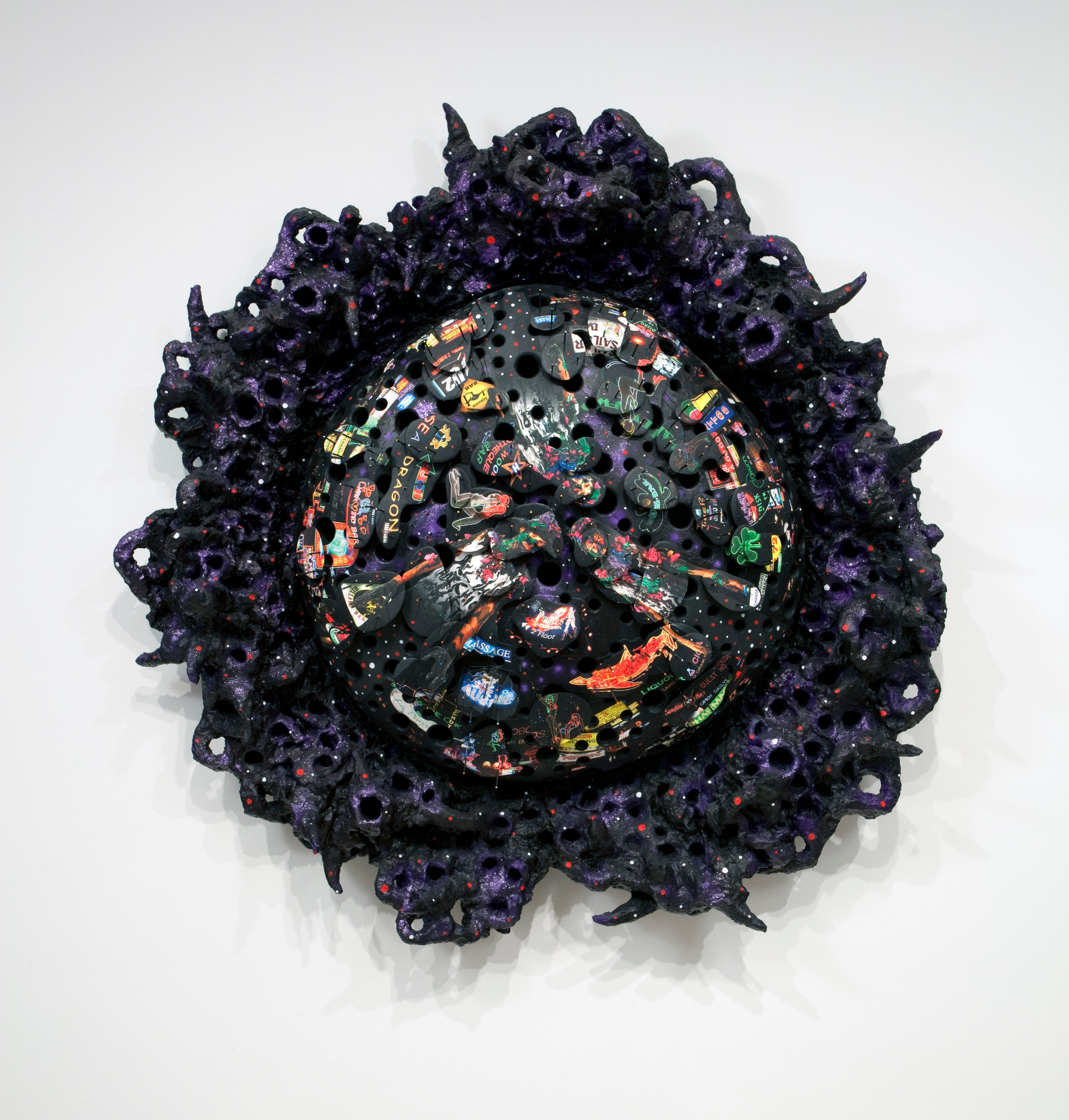 Wall work by Ashley Bickerton