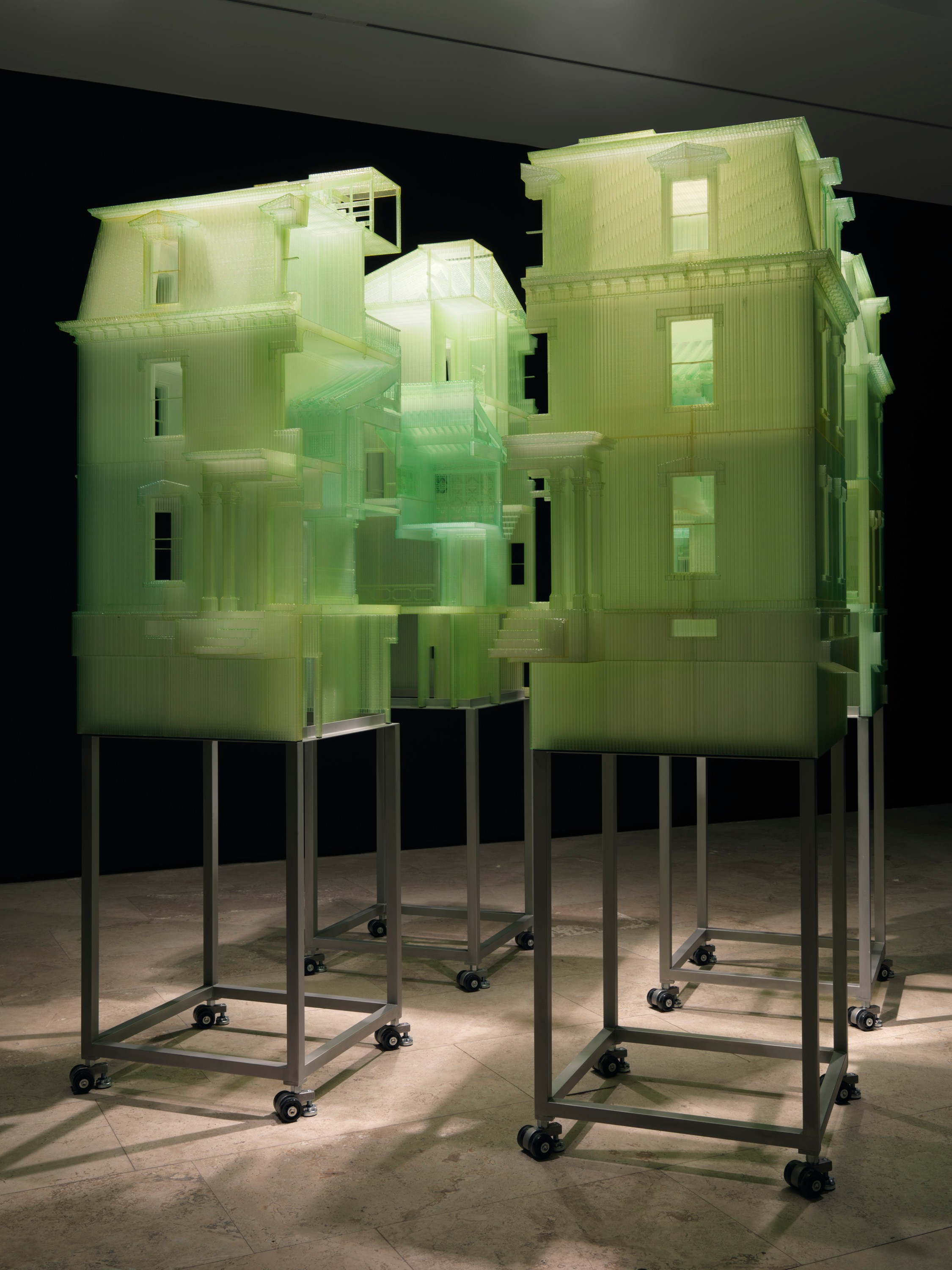 Installation view of Home Within Home at Lehmann Maupin New York