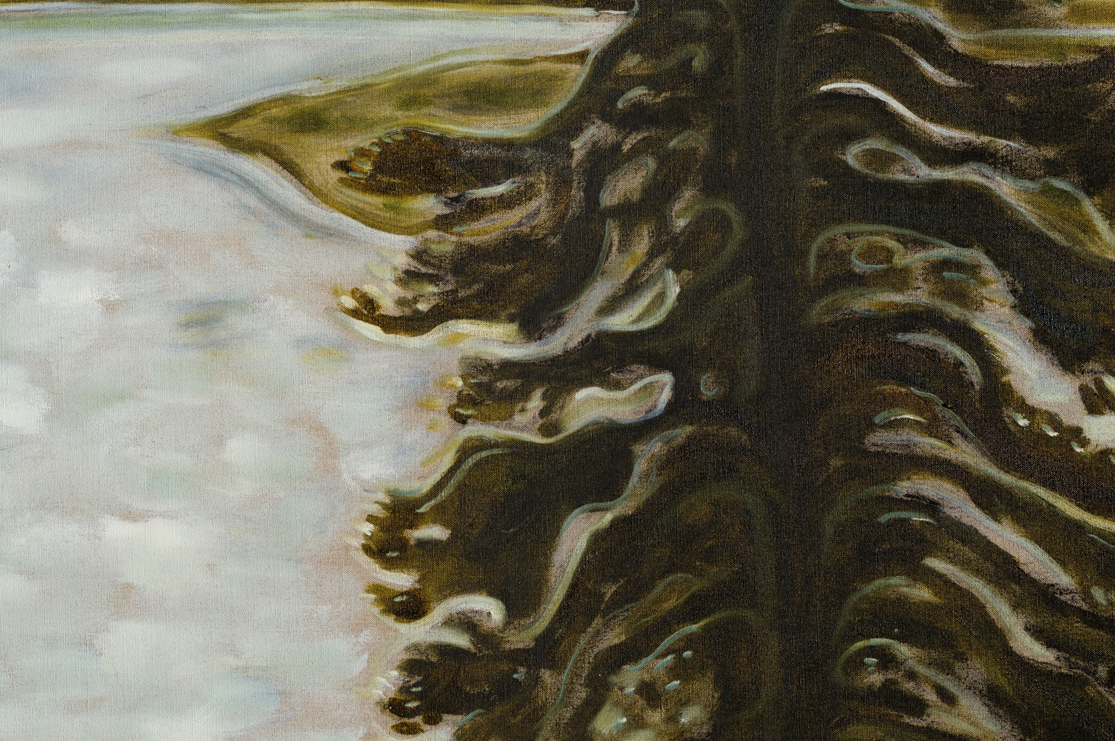 Detail of painting by Billy Childish