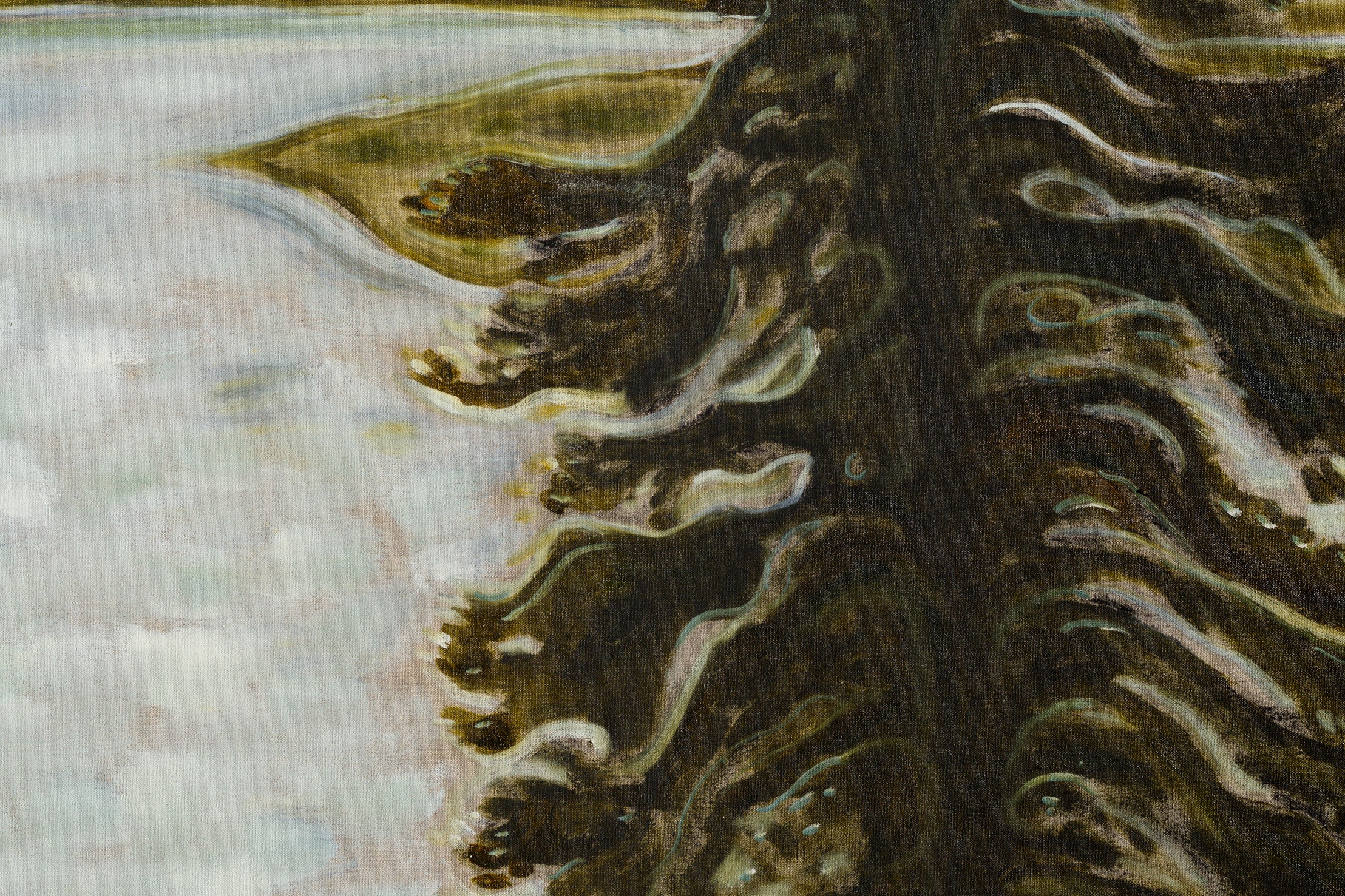 Detail of painting by Billy Childish