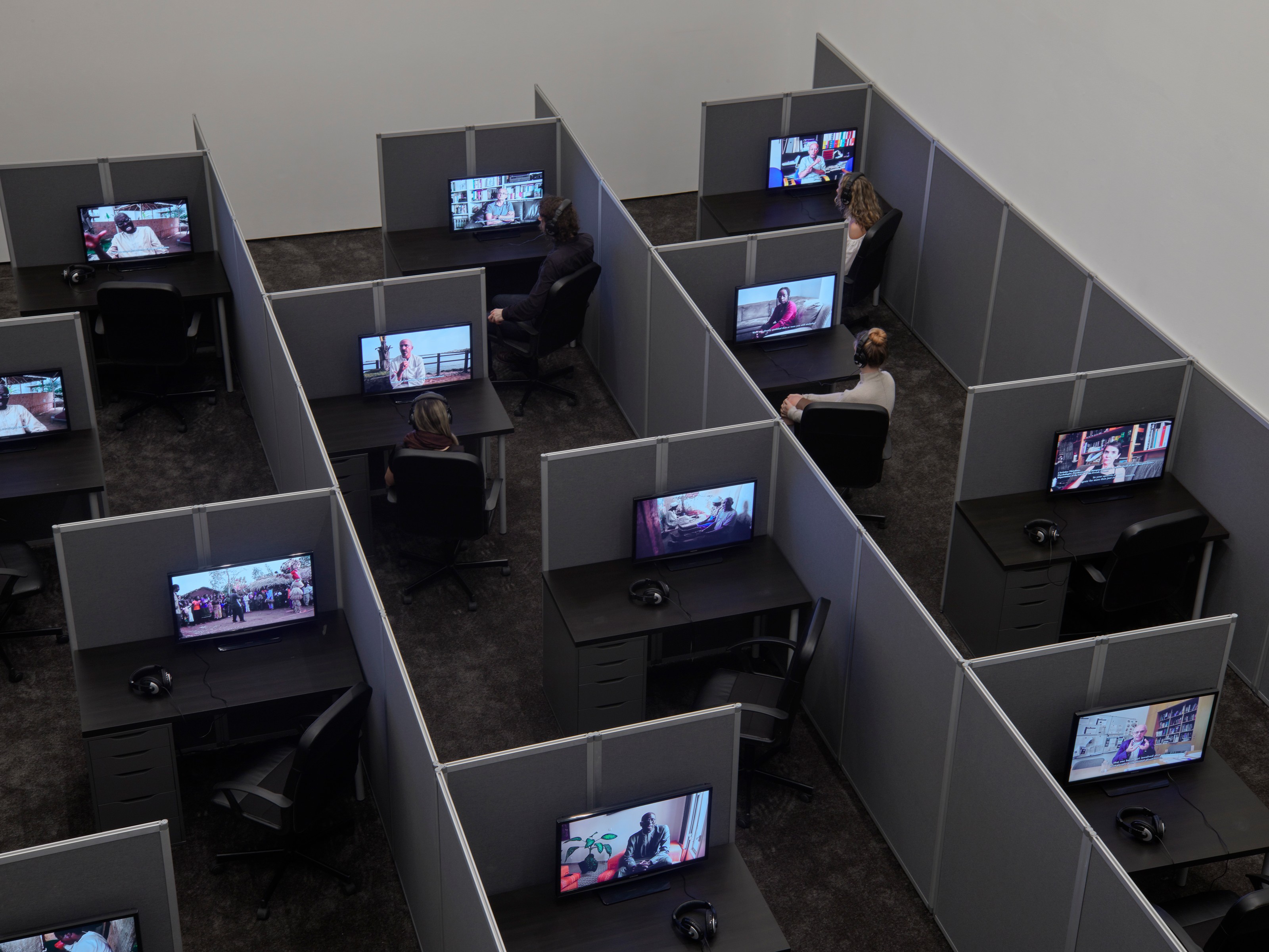 Installation view of Kader Attia at Lehmann Maupin New York