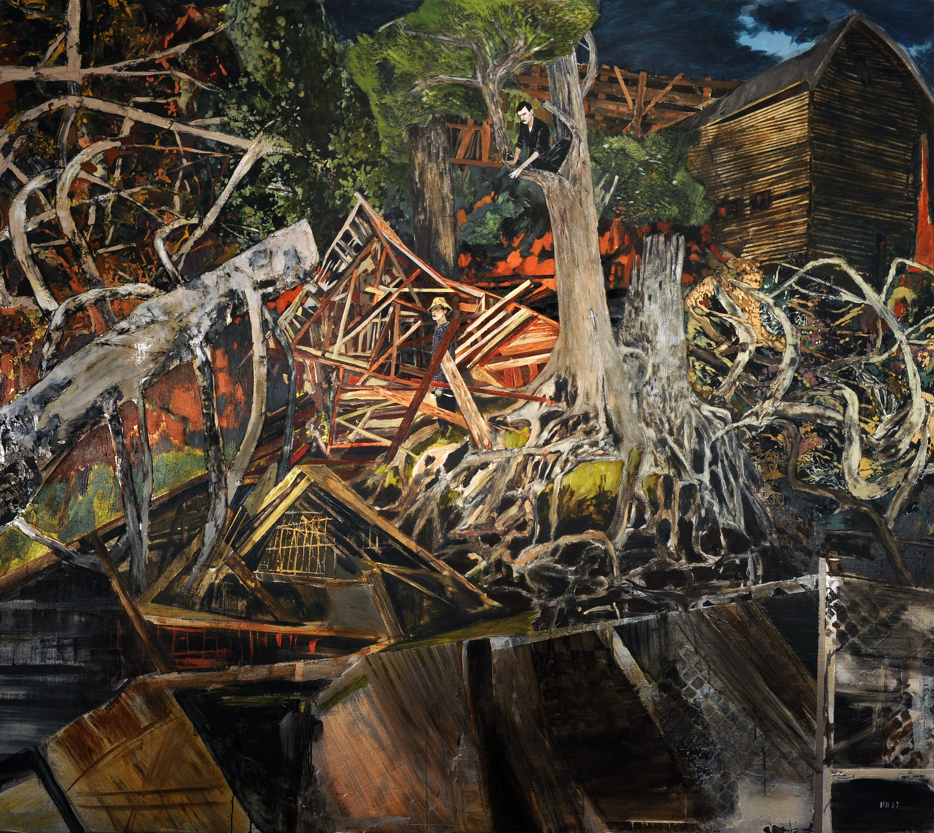Painting by Hernan Bas