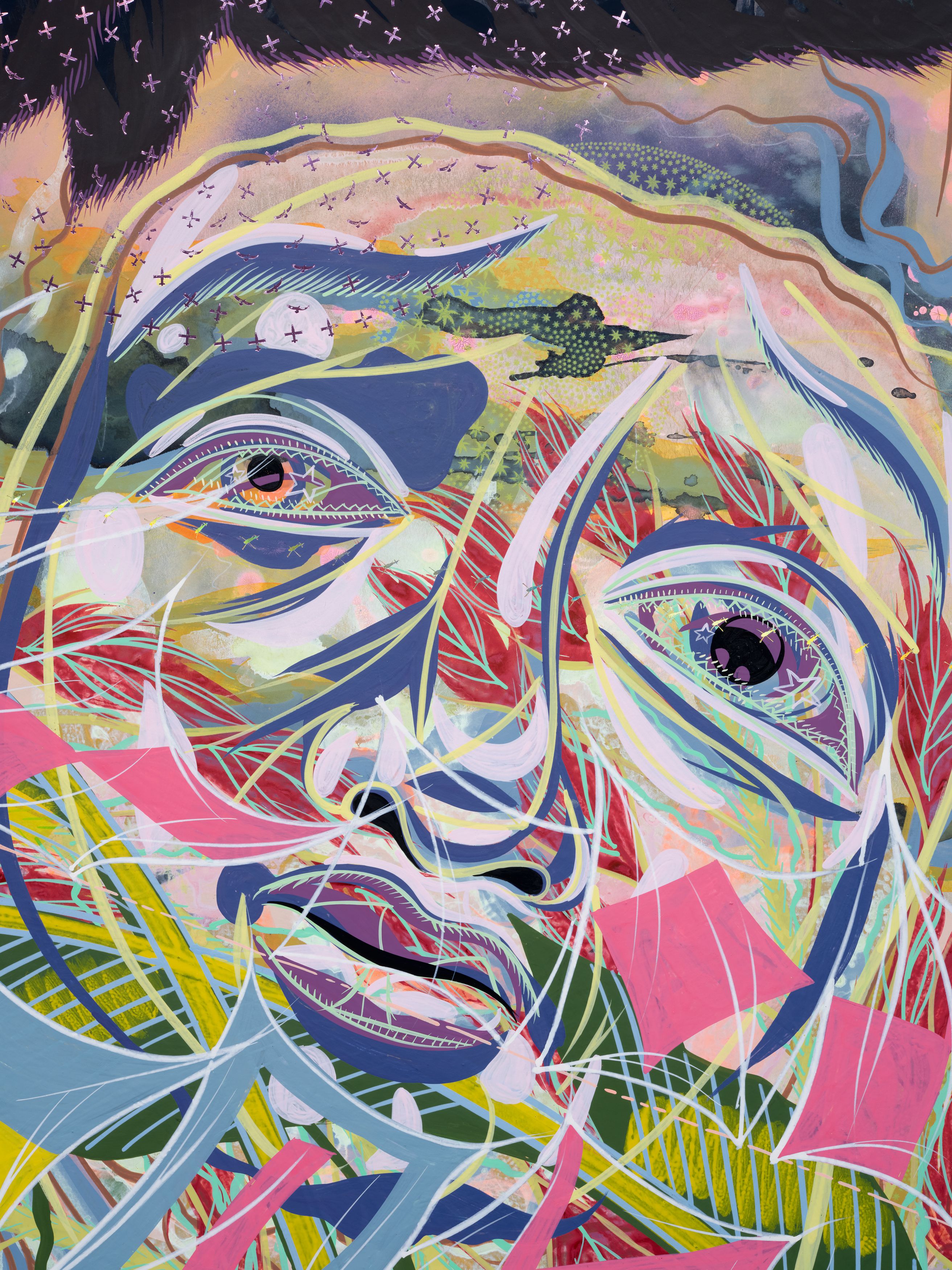 Detail of painting by Tammy Nguyen