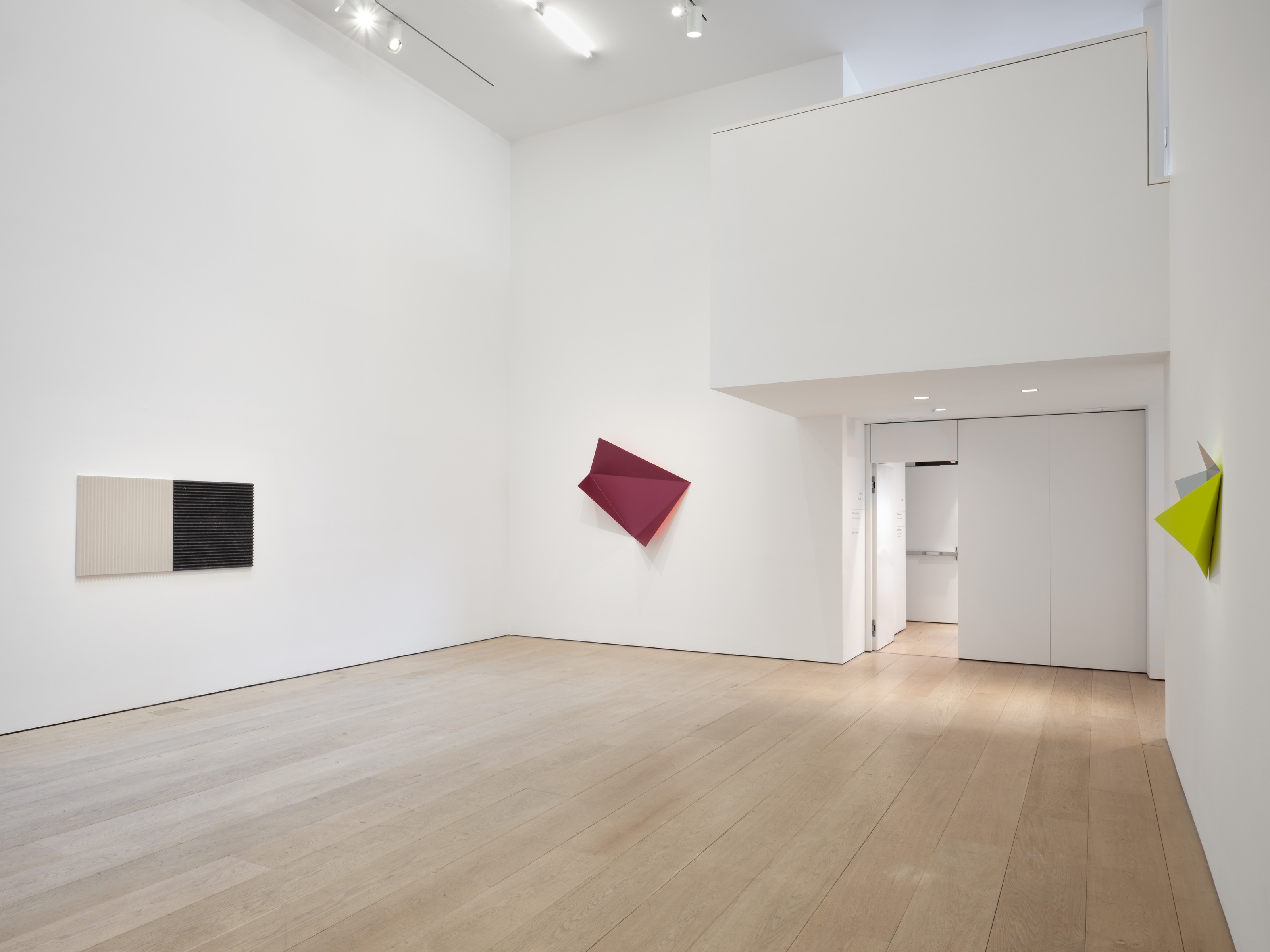 Installation view of Rana Begum at Lehmann Maupin New York