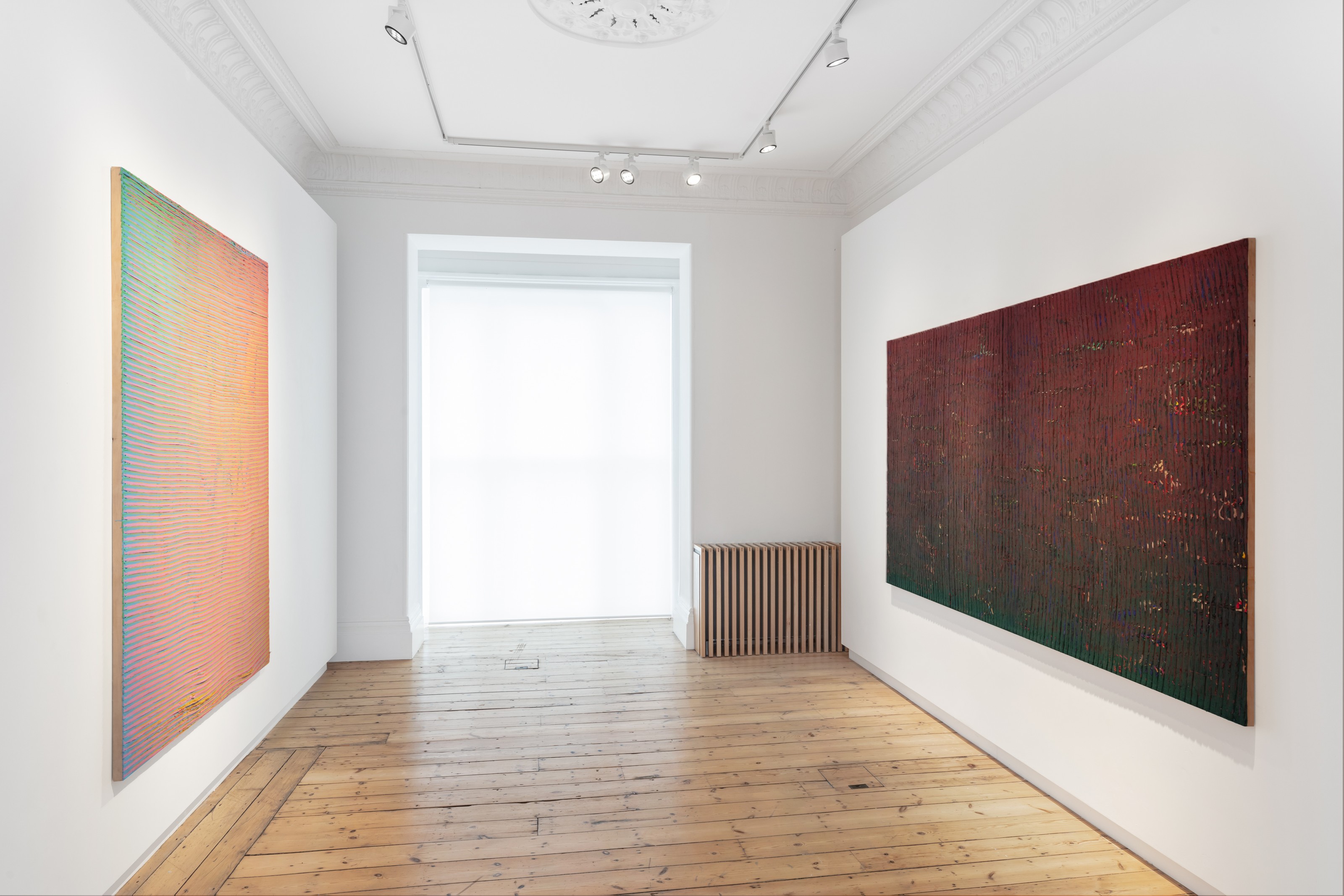 Installation view of Loriel Beltrán at Lehmann Maupin London