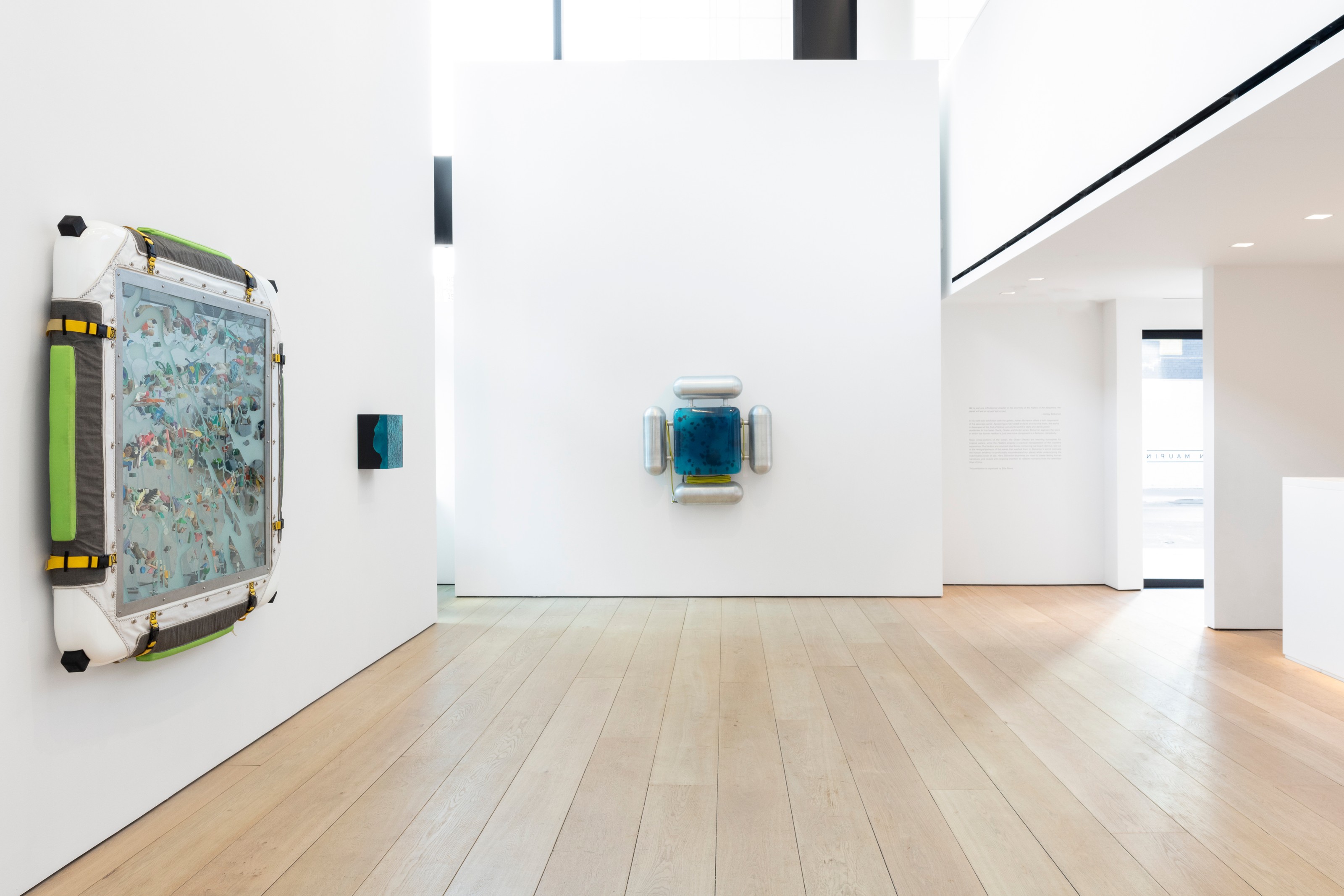 Installation view of Ashley Bickerton at Lehmann Maupin New York