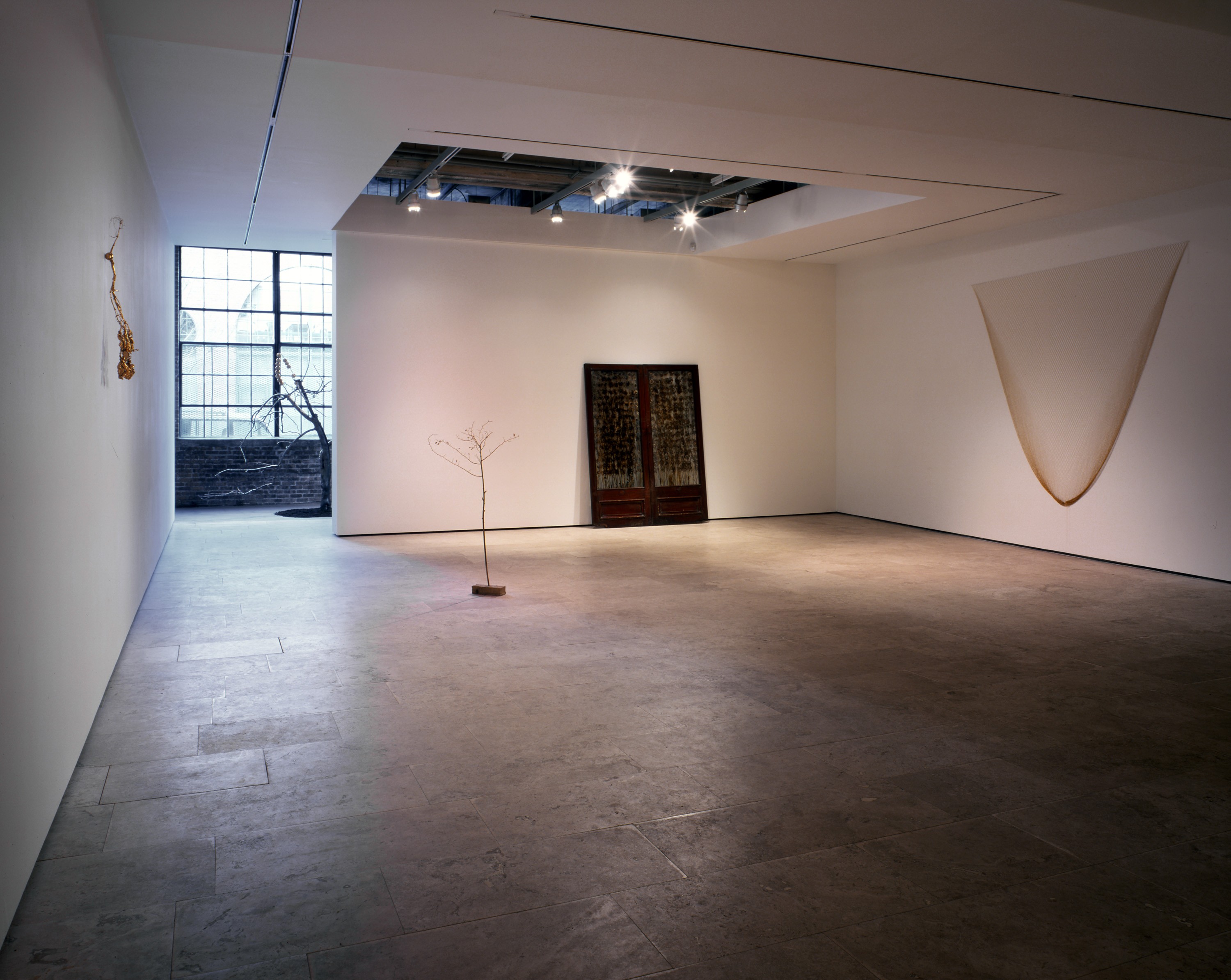 Installation view of Anya Gallaccio at Lehmann Maupin New York