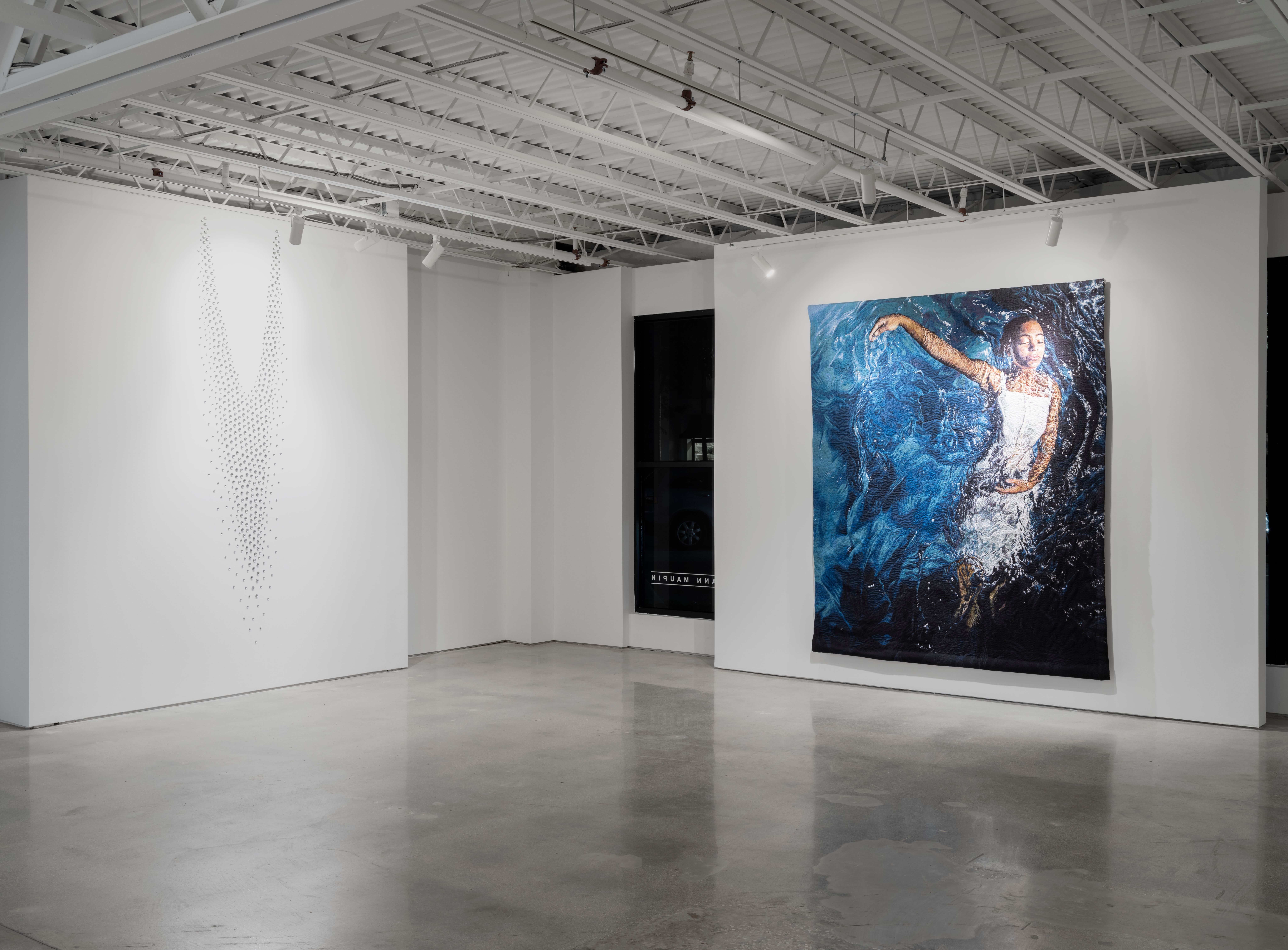 Installation view of CURRENTS at Lehmann Maupin Palm Beach