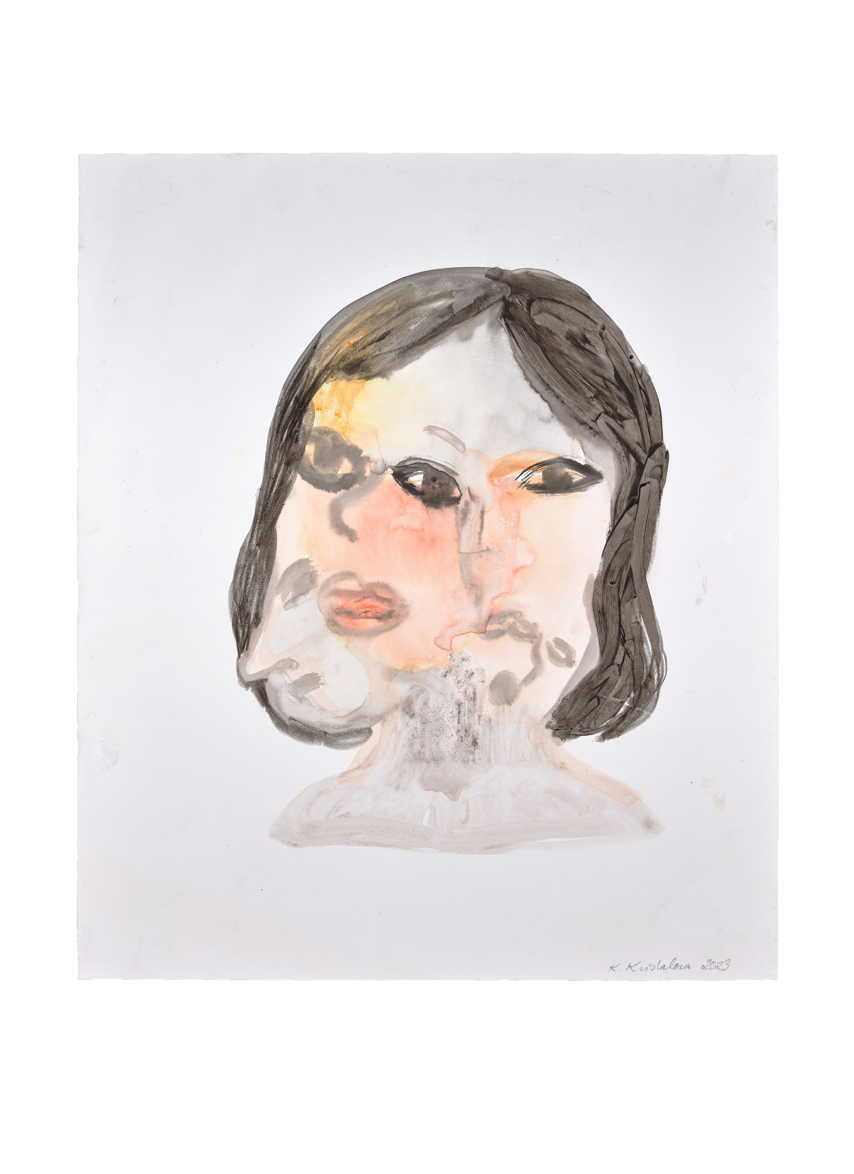 Work on paper by Klara Kristalova