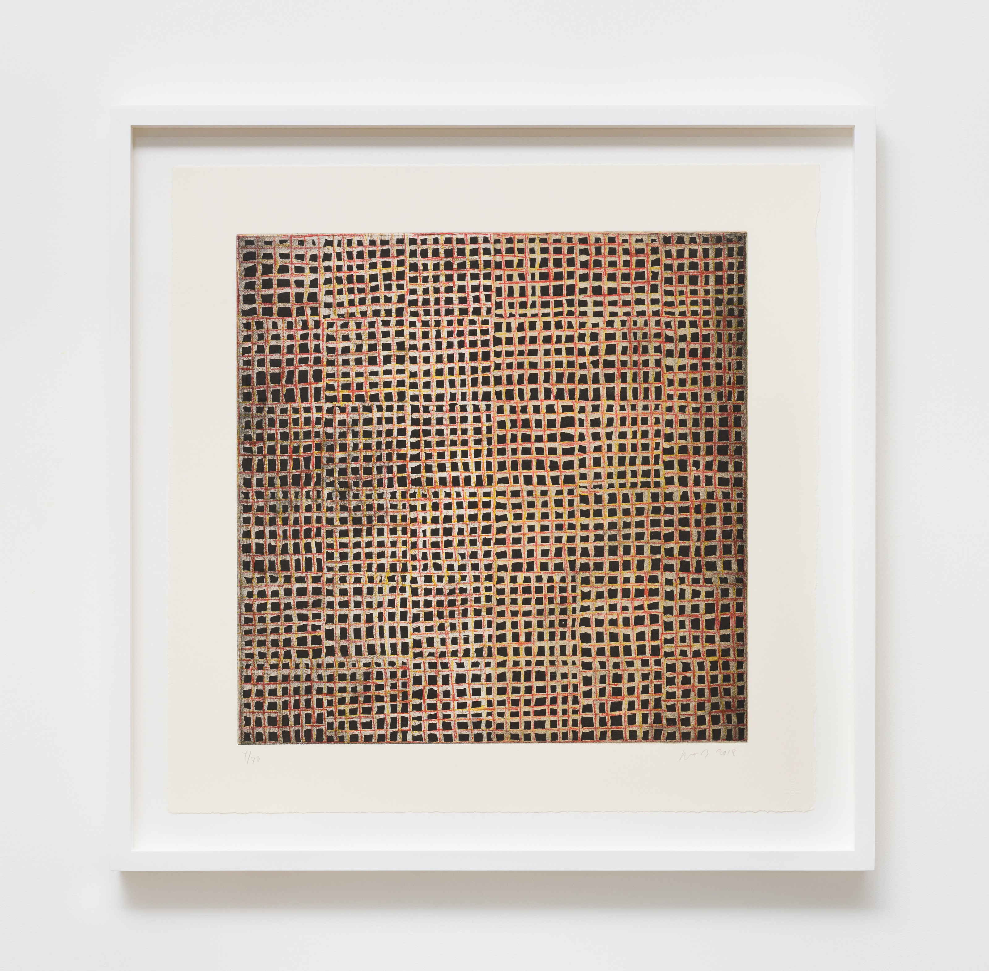 Work on paper by McArthur Binion