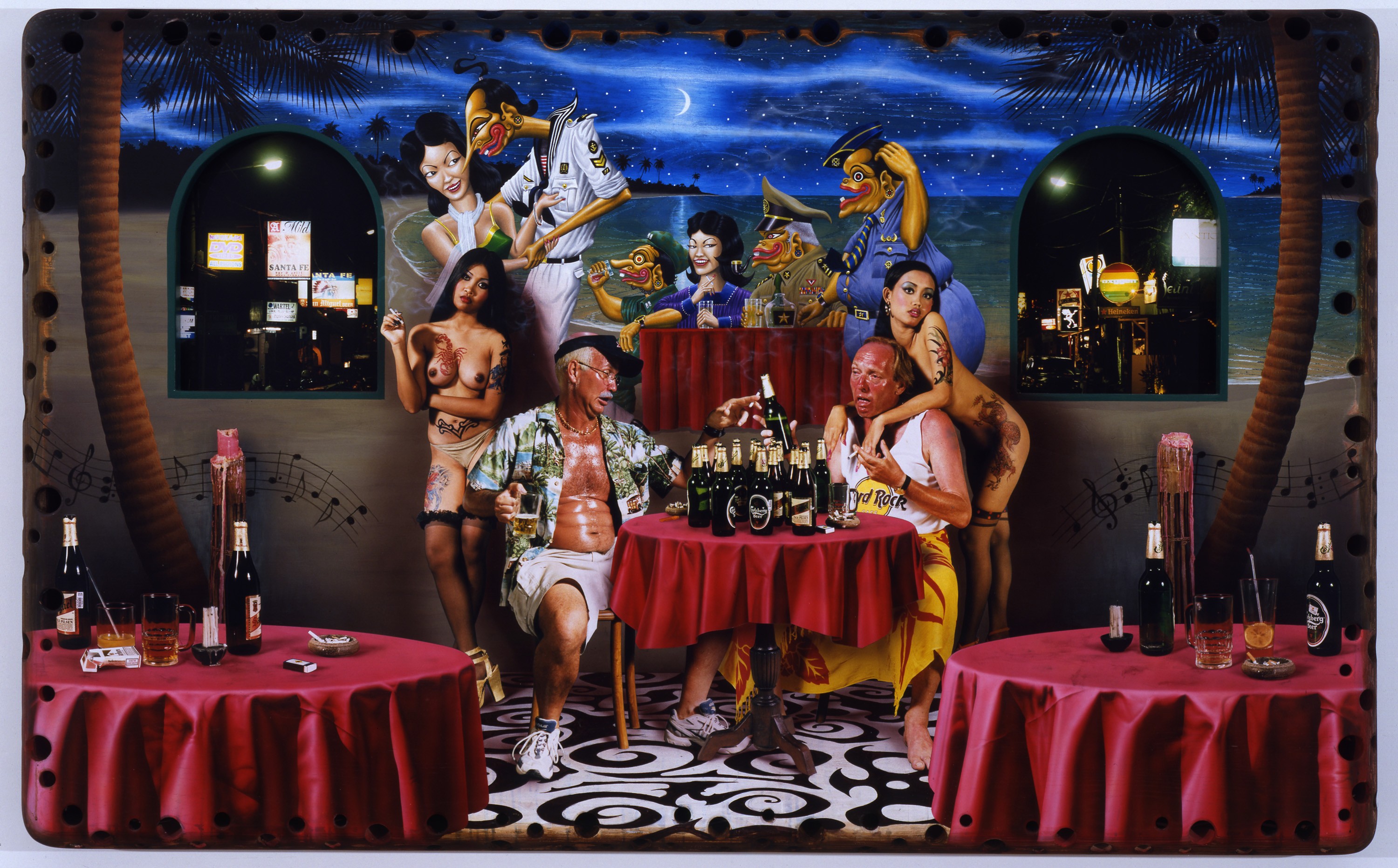 Painting by Ashley Bickerton