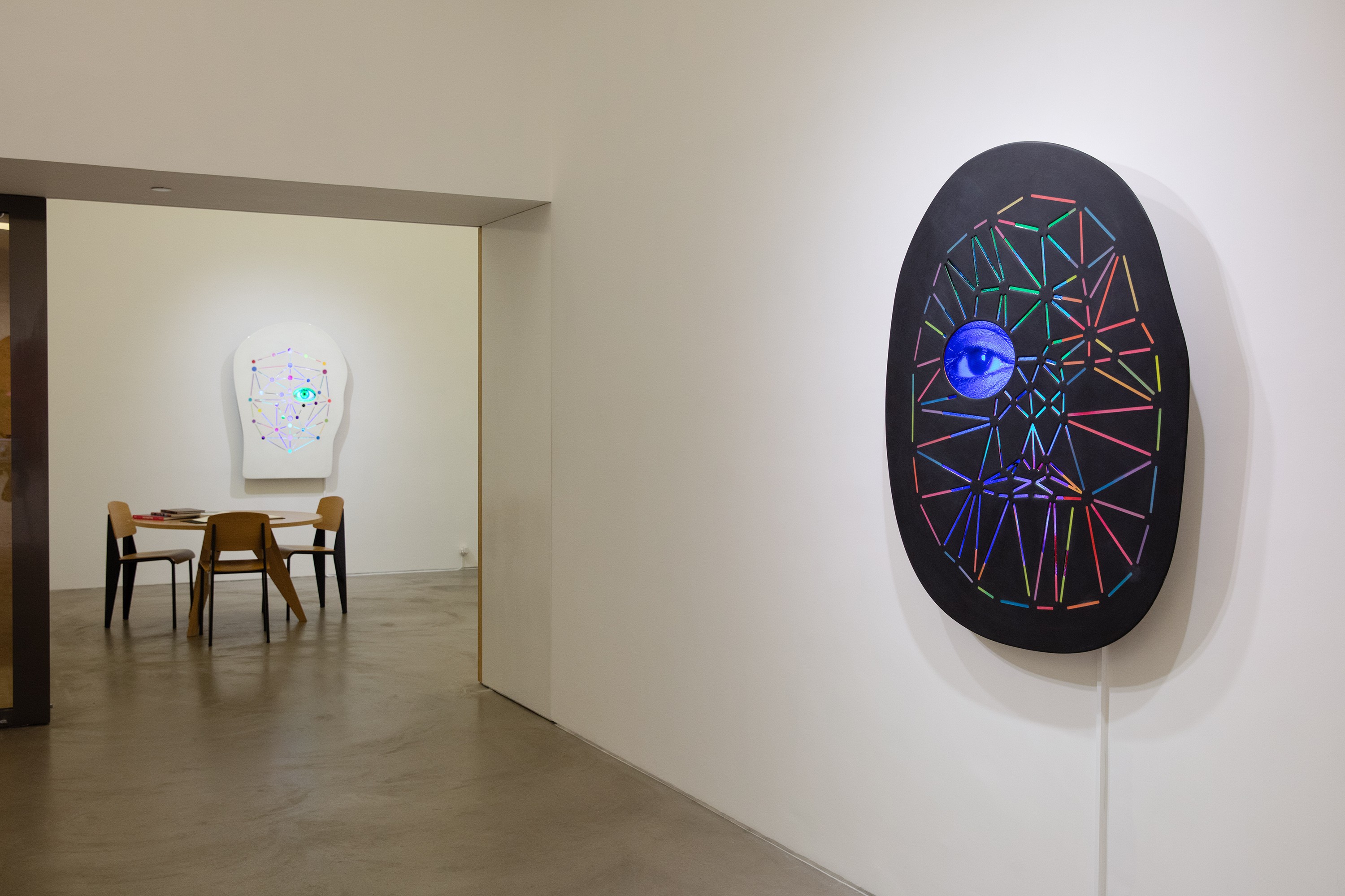 Installation view of Tony Oursler at Lehmann Maupin Hong Kong