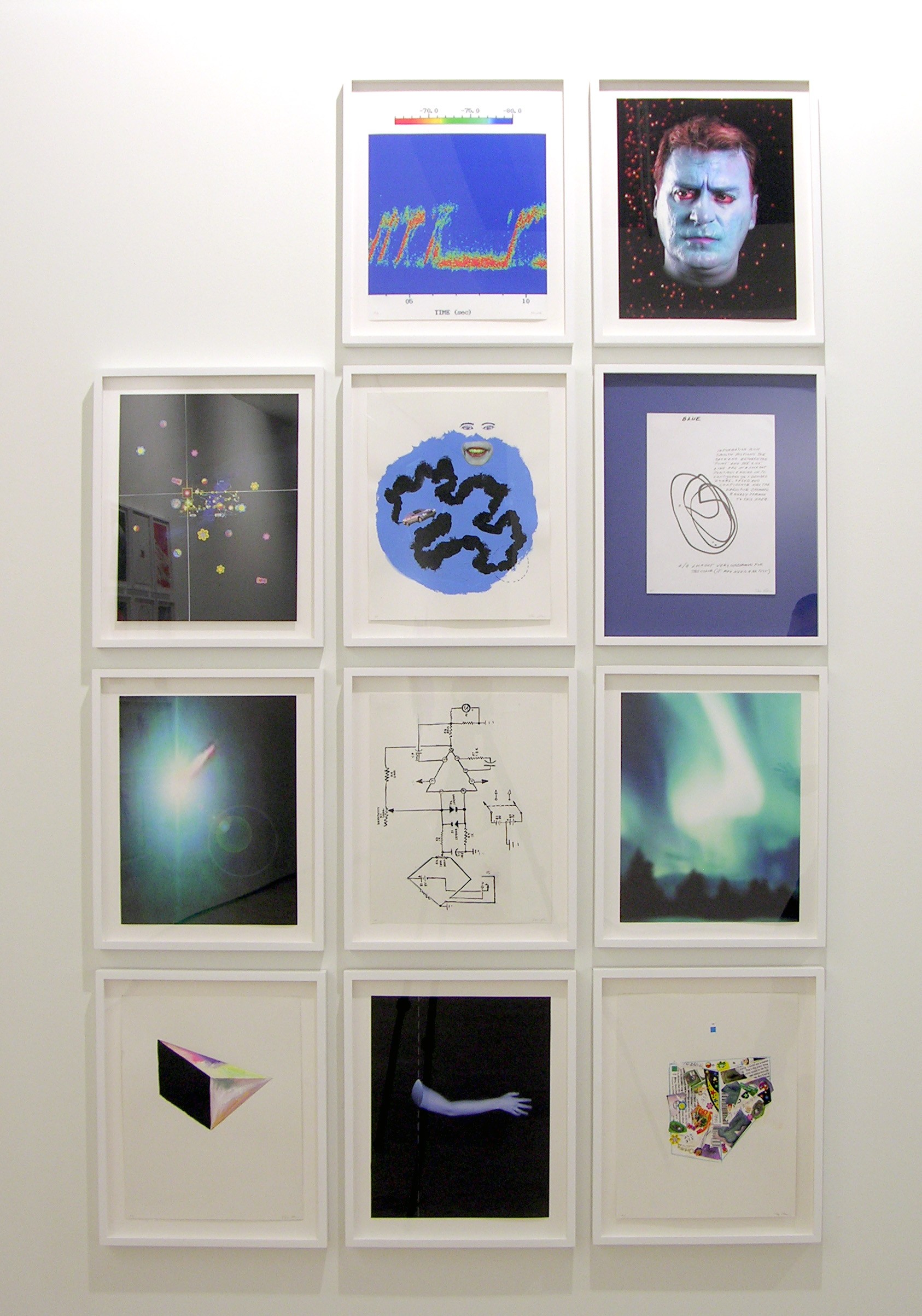 Paper works by Tony Oursler