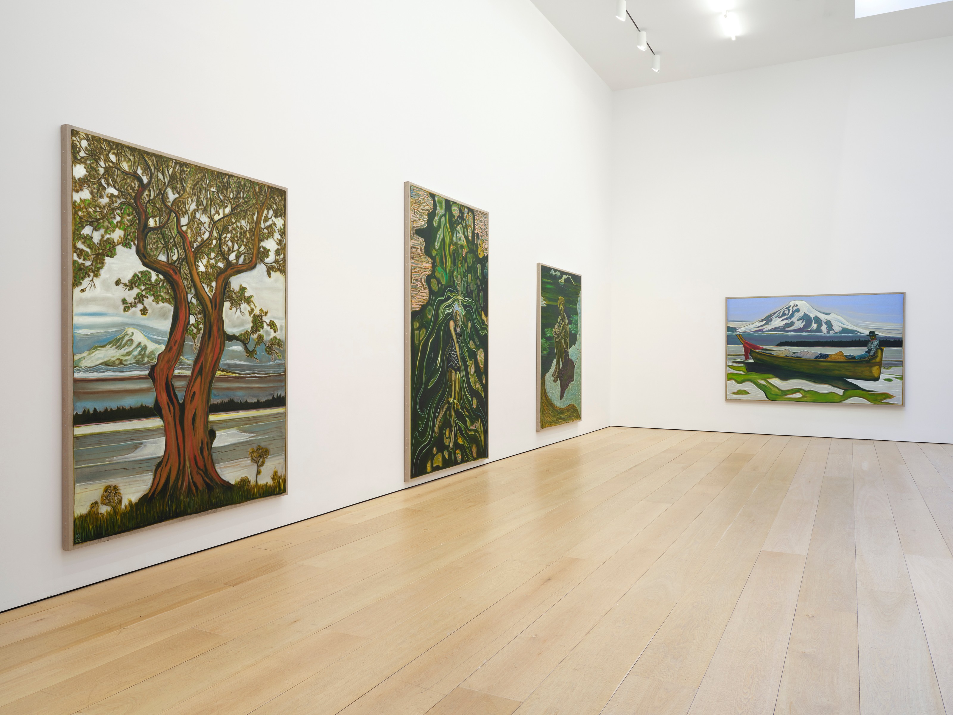Installation view of Billy Childish at Lehmann Maupin New York