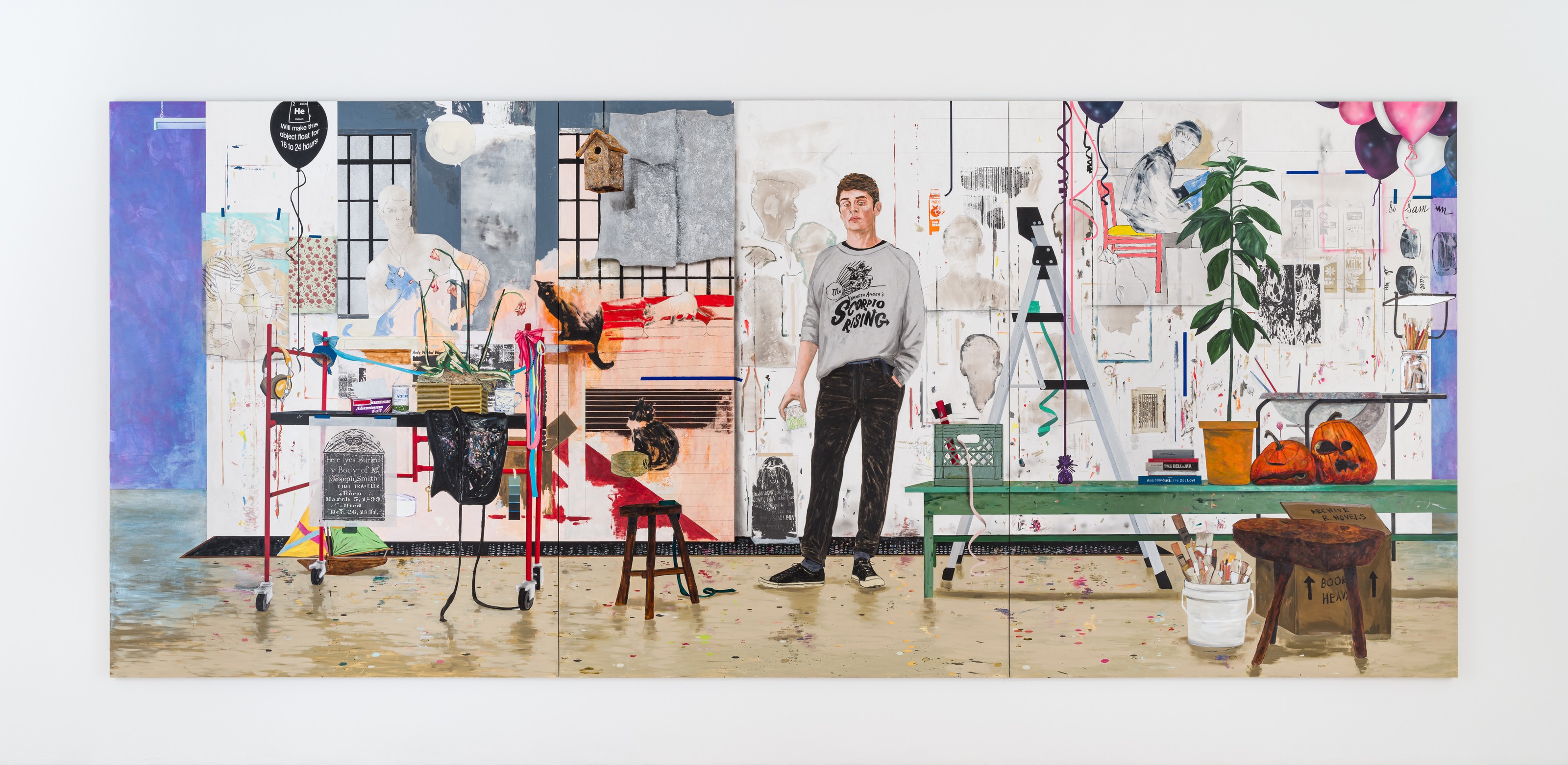Painting by Hernan Bas
