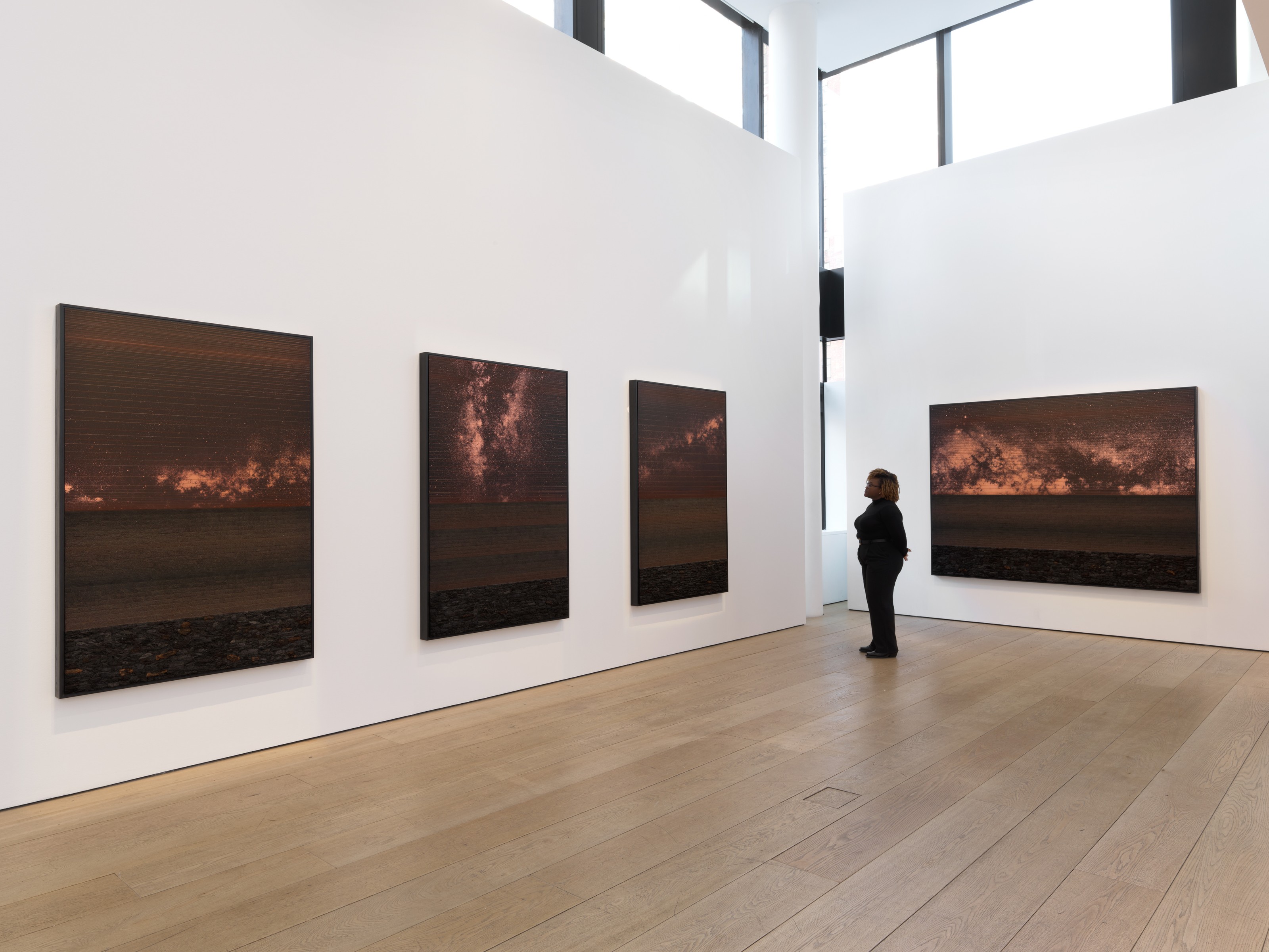 Installation view of Teresita Fernández at Lehmann Maupin New York