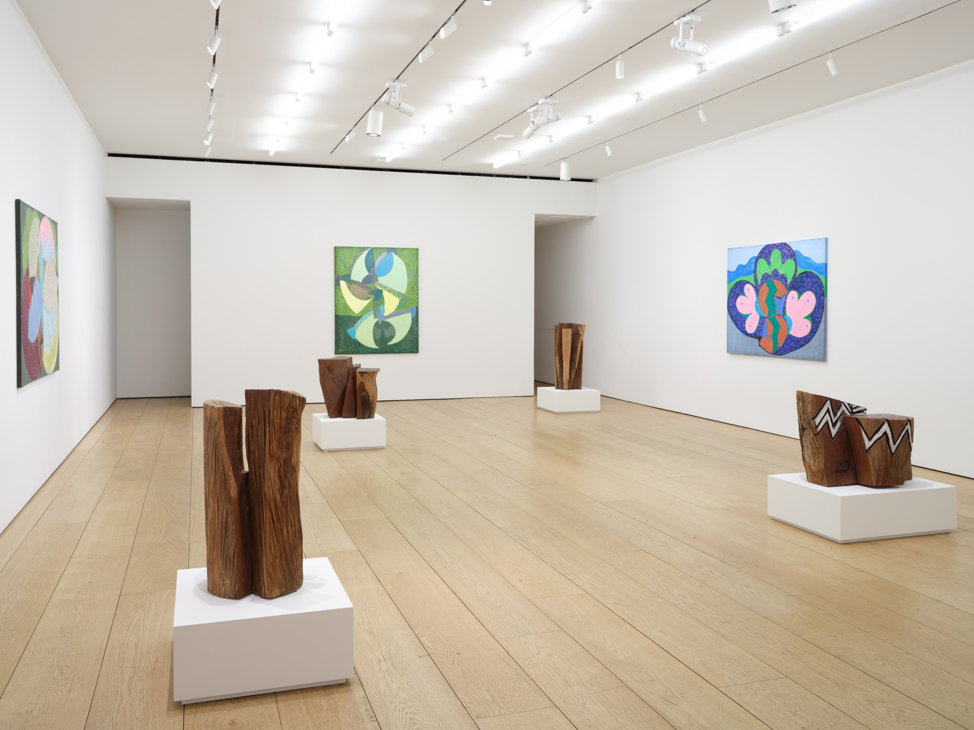 Installation view of Kim Yun Shin at Lehmann Maupin New York