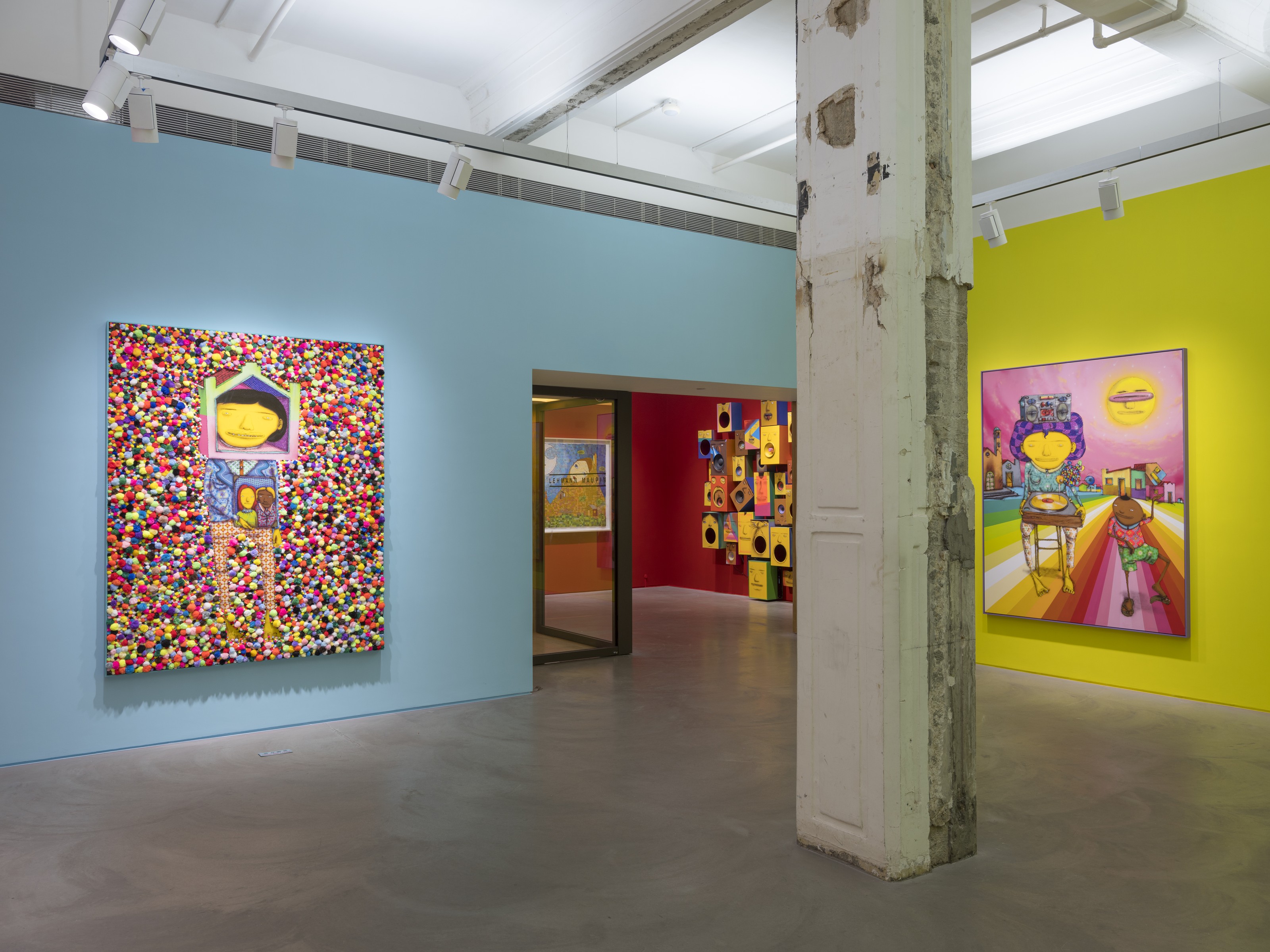 Installation view of OSGEMEOS at Lehmann Maupin Hong Kong