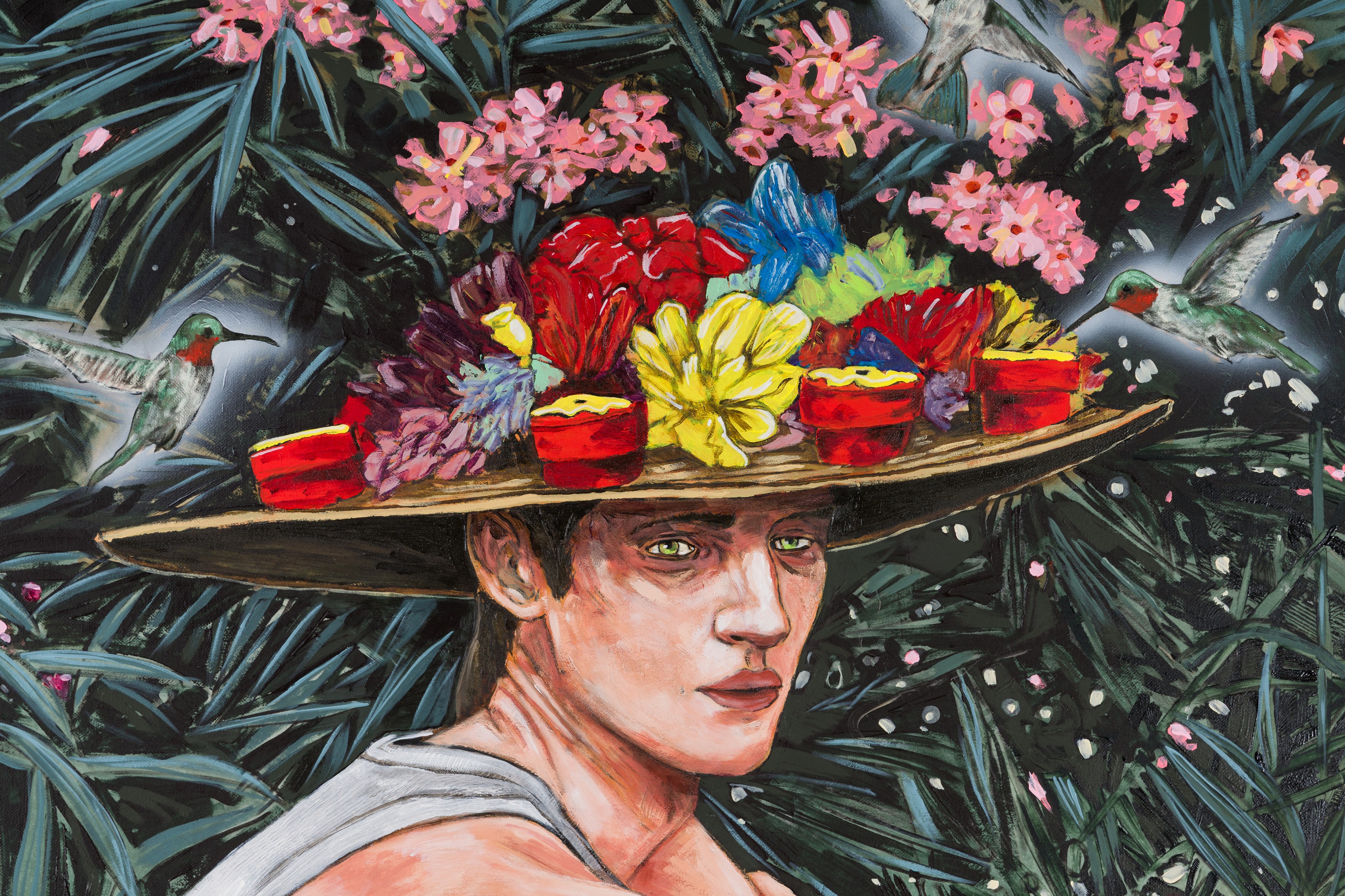 Painting by Hernan Bas