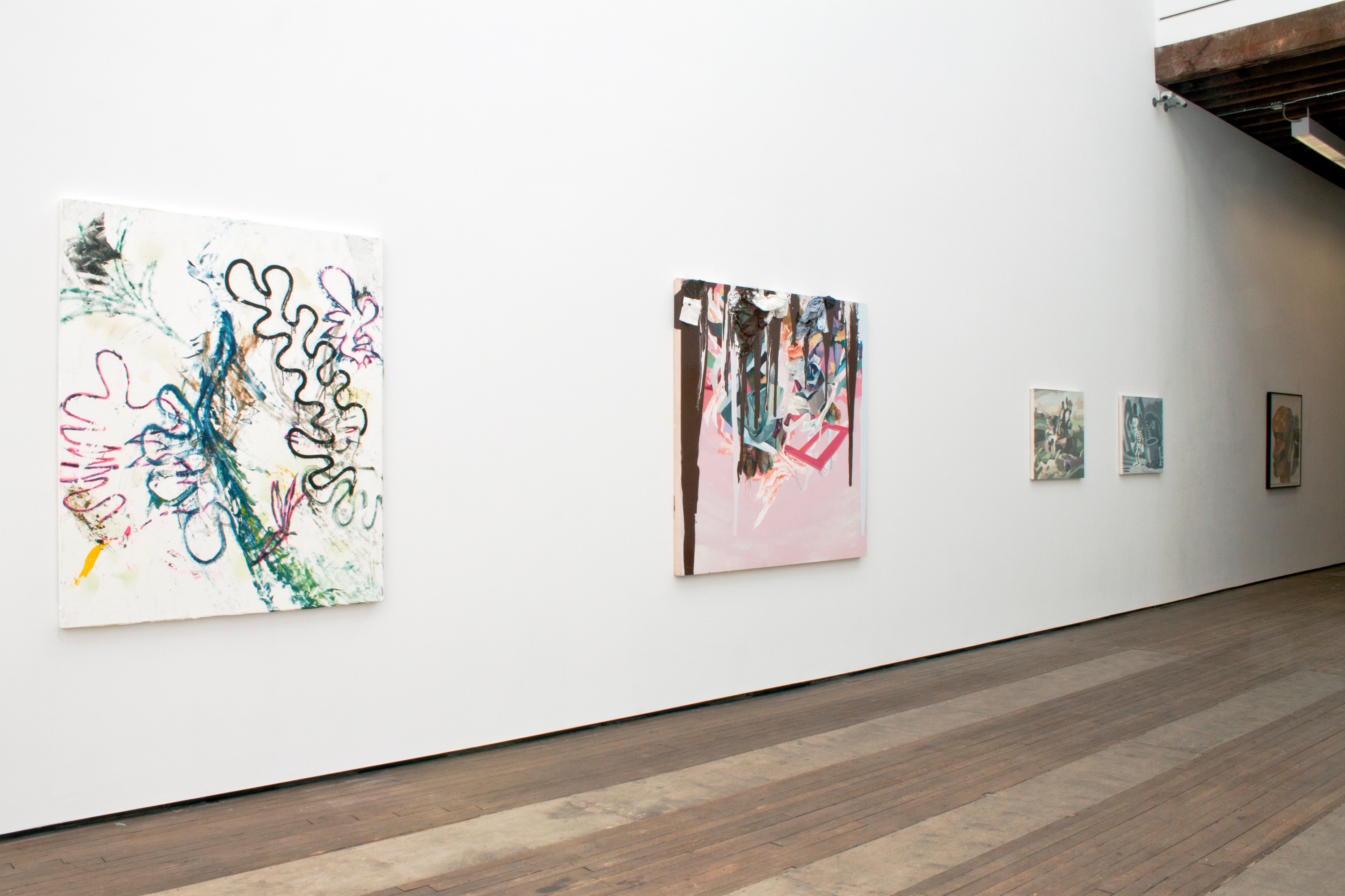 Installation view of Friends with Benefits at Lehmann Maupin New York