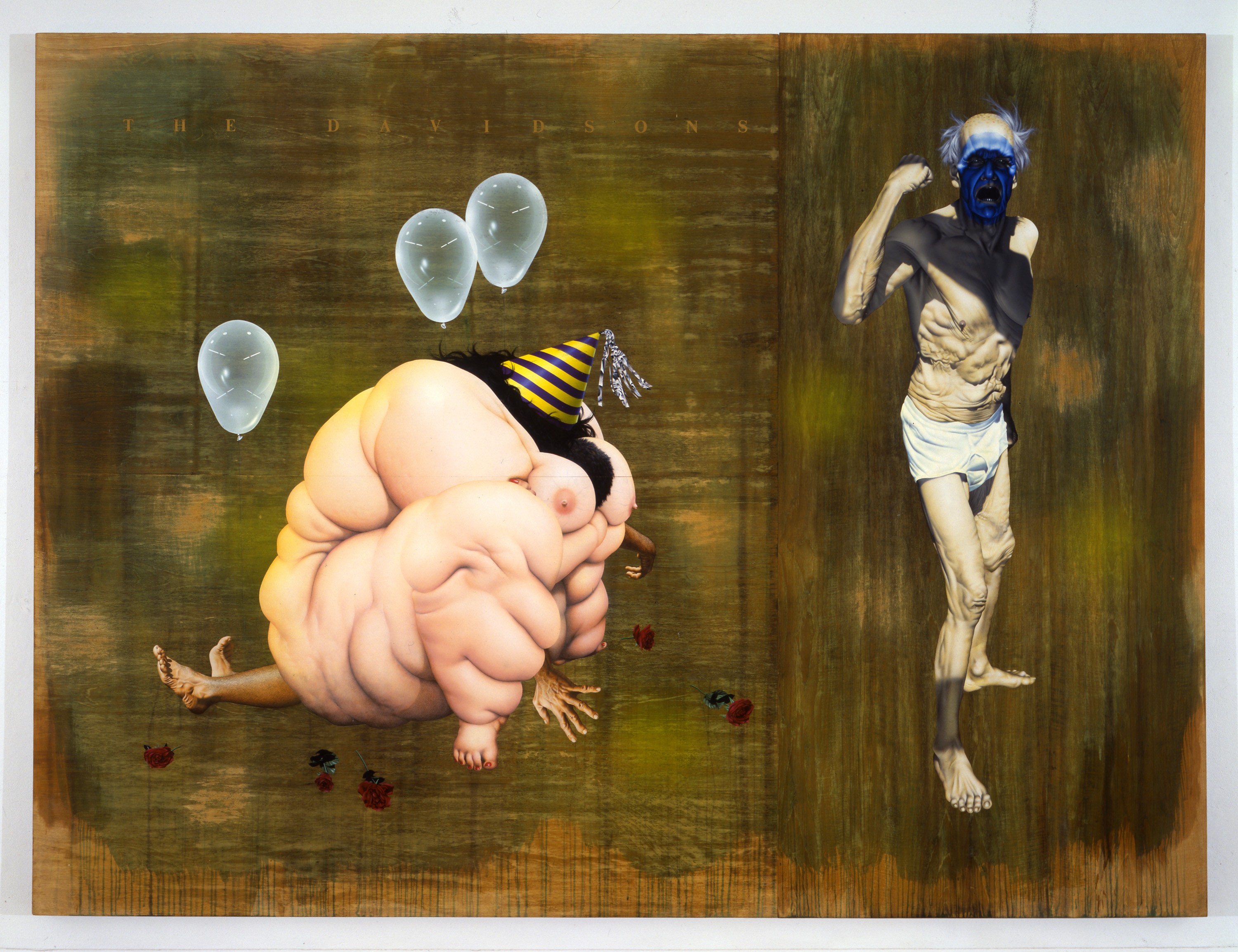 Painting by Ashley Bickerton