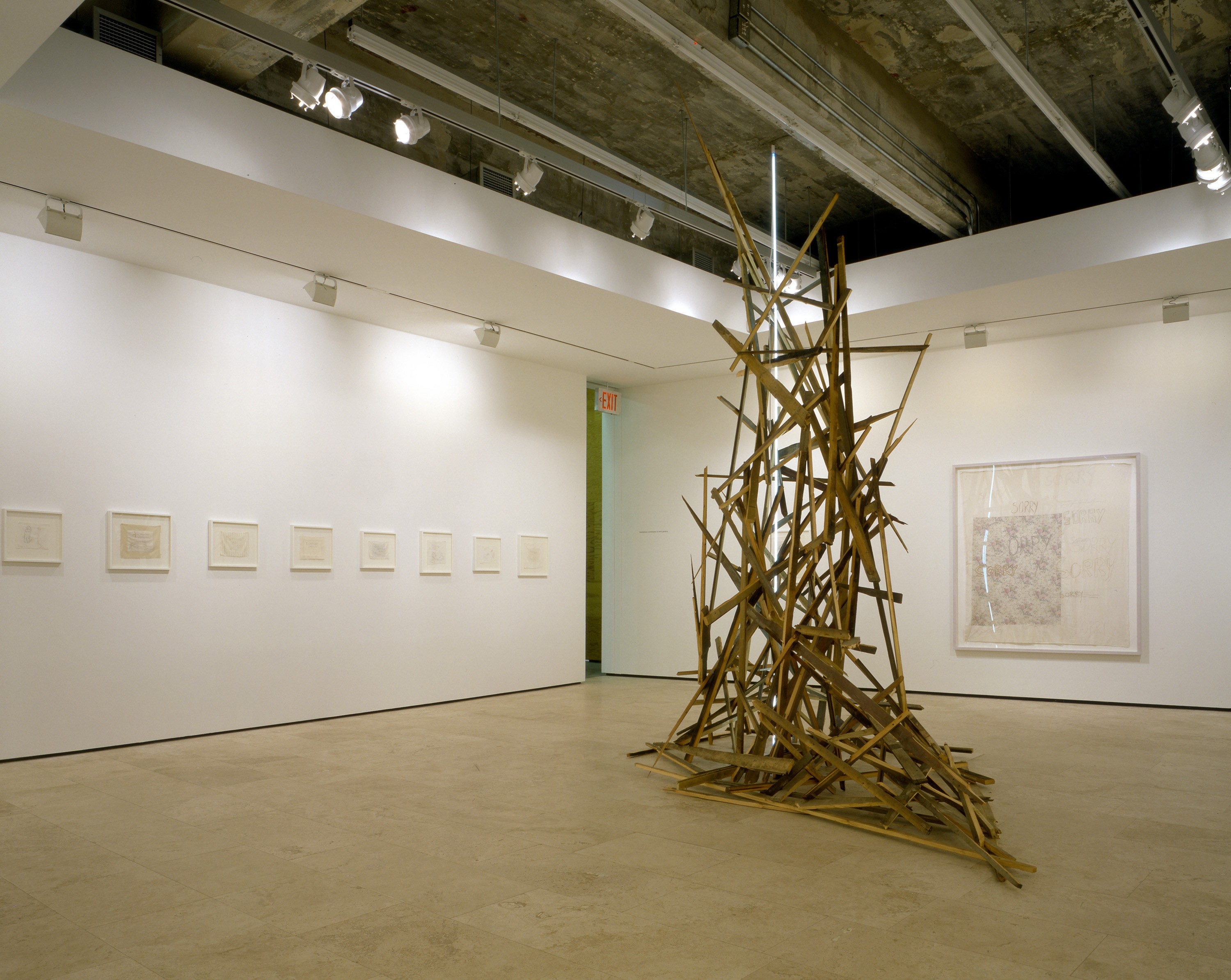 Installation view of I Can Feel Your Smile at Lehmann Maupin New York