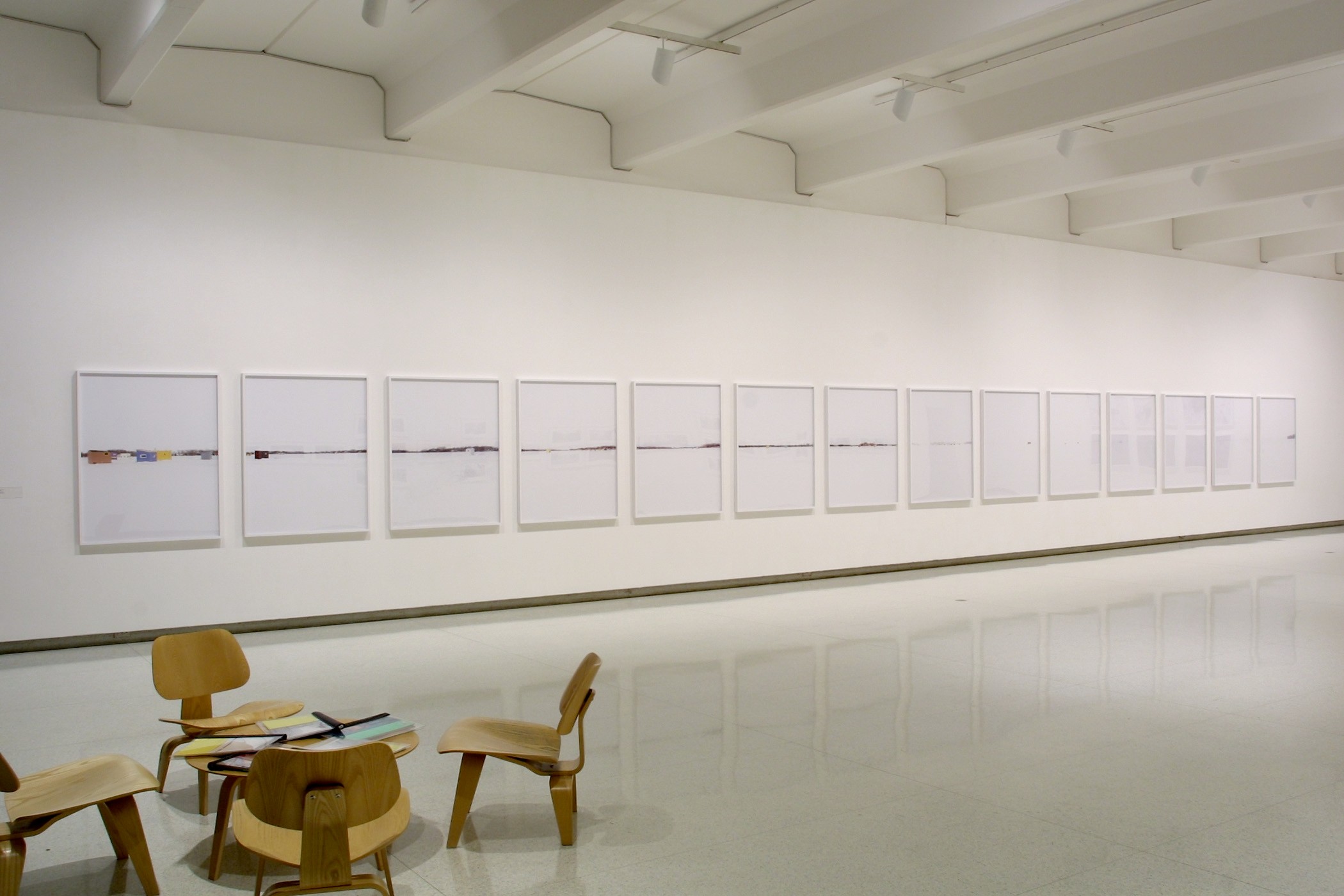 Installation view of Skyways & Icehouses at Walker Art Center