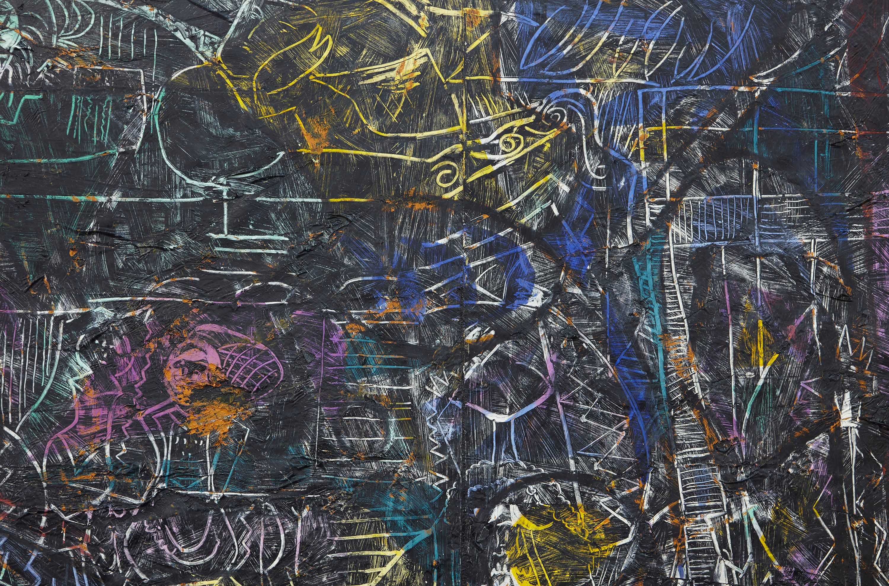 Detail of painting by Angel Otero