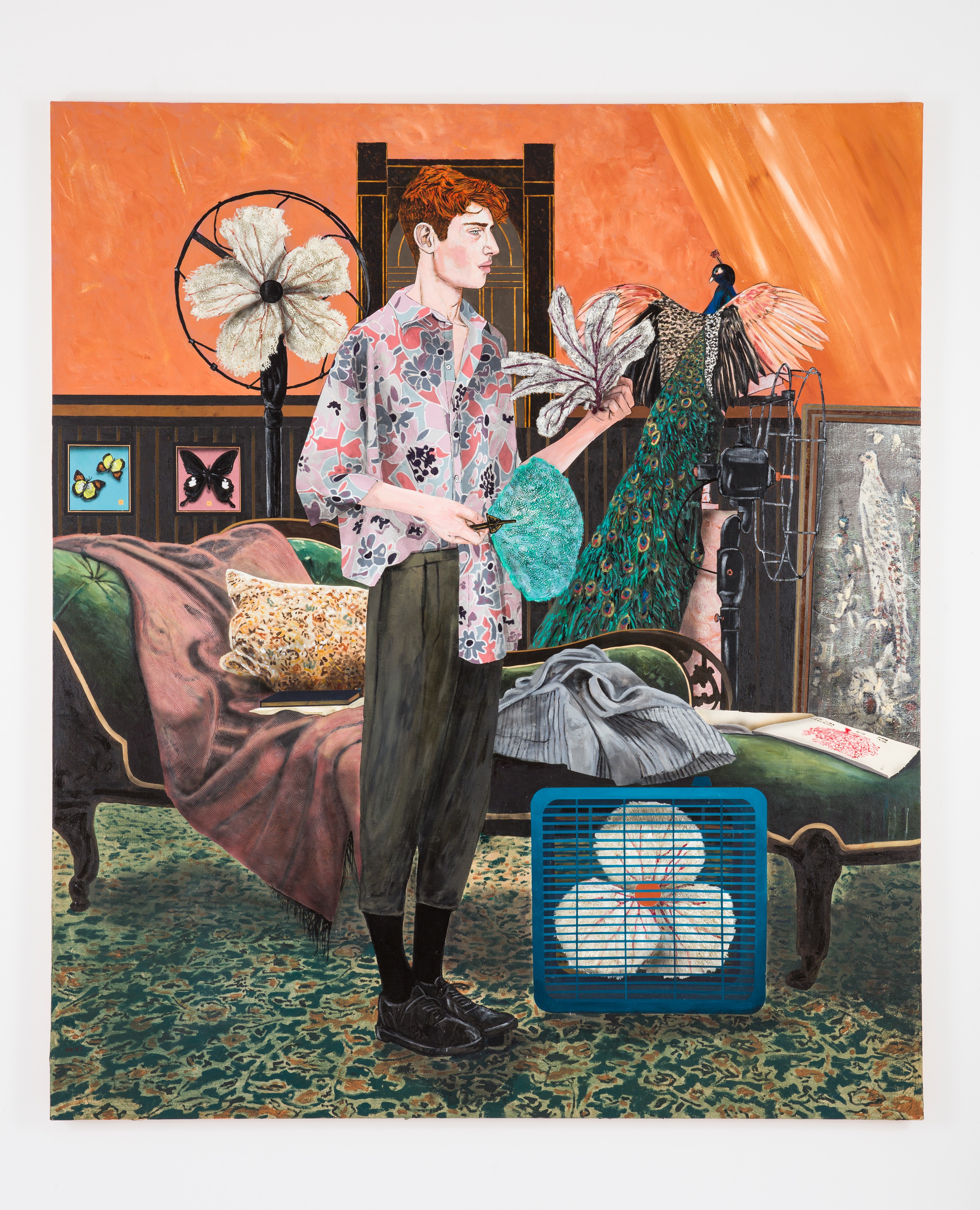 Painting by Hernan Bas