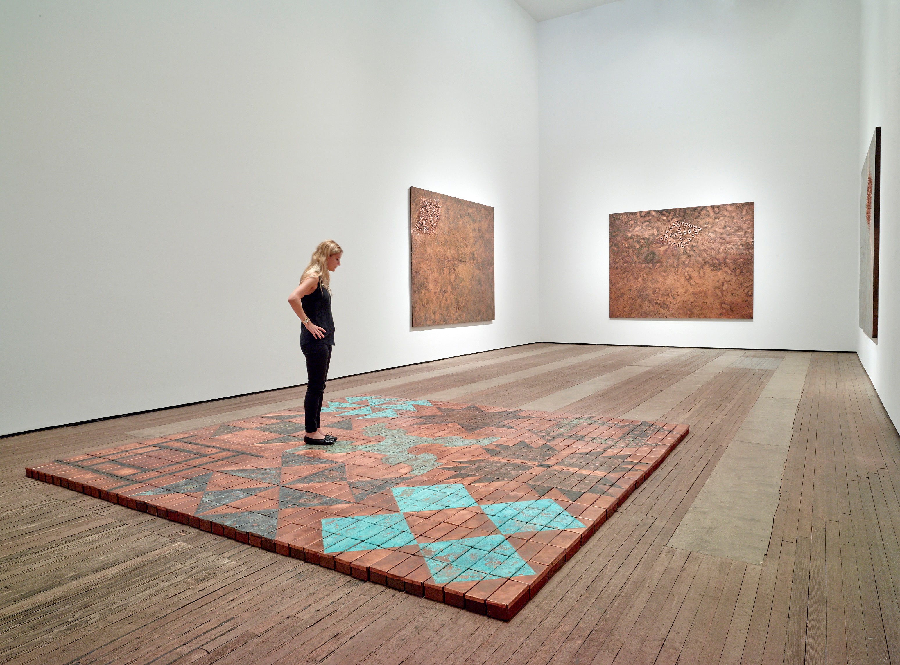 Installation view of Breathing Directions at Lehmann Maupin New York