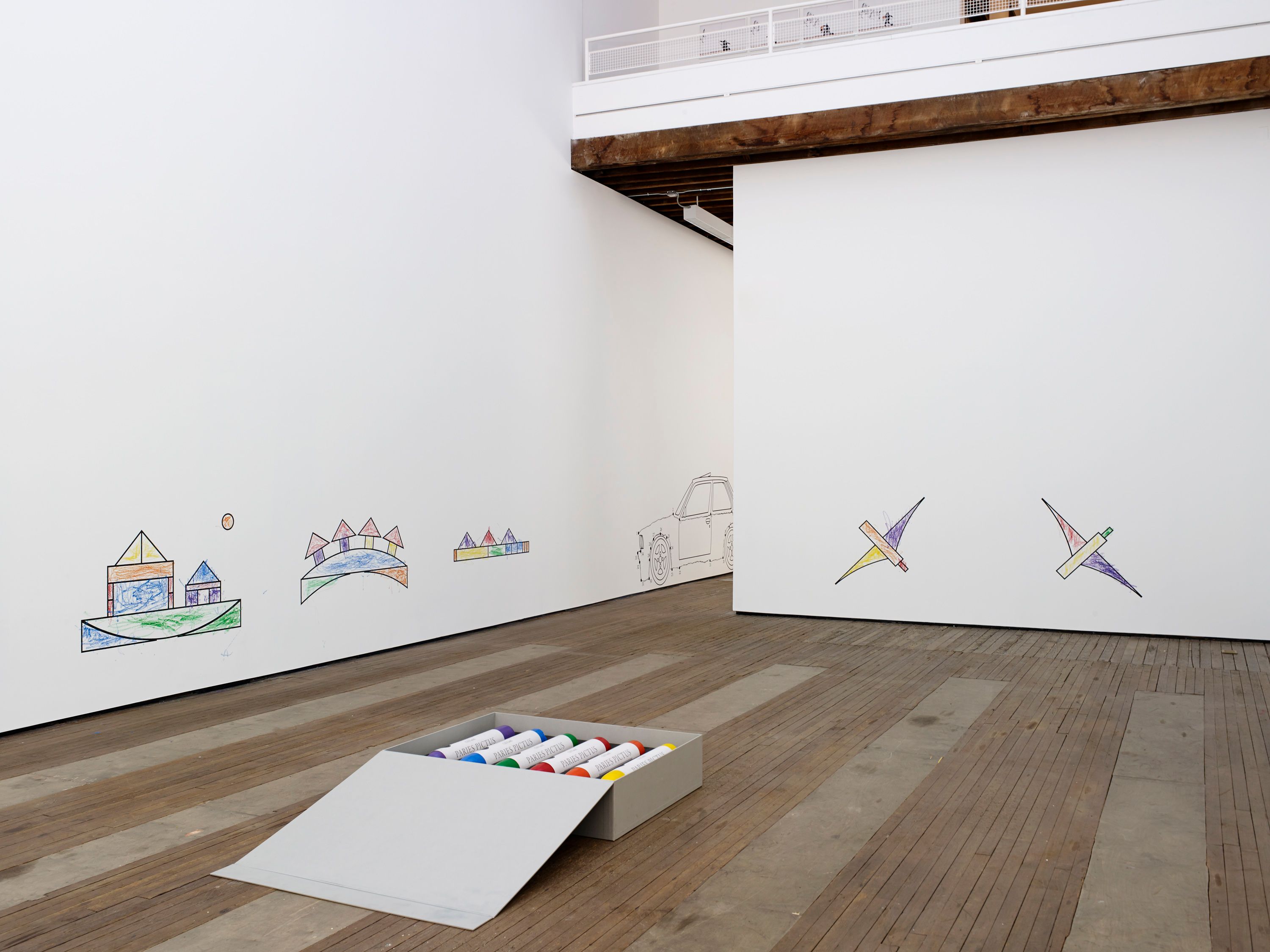 Installation view of Paries Pictus at Lehmann Maupin New York