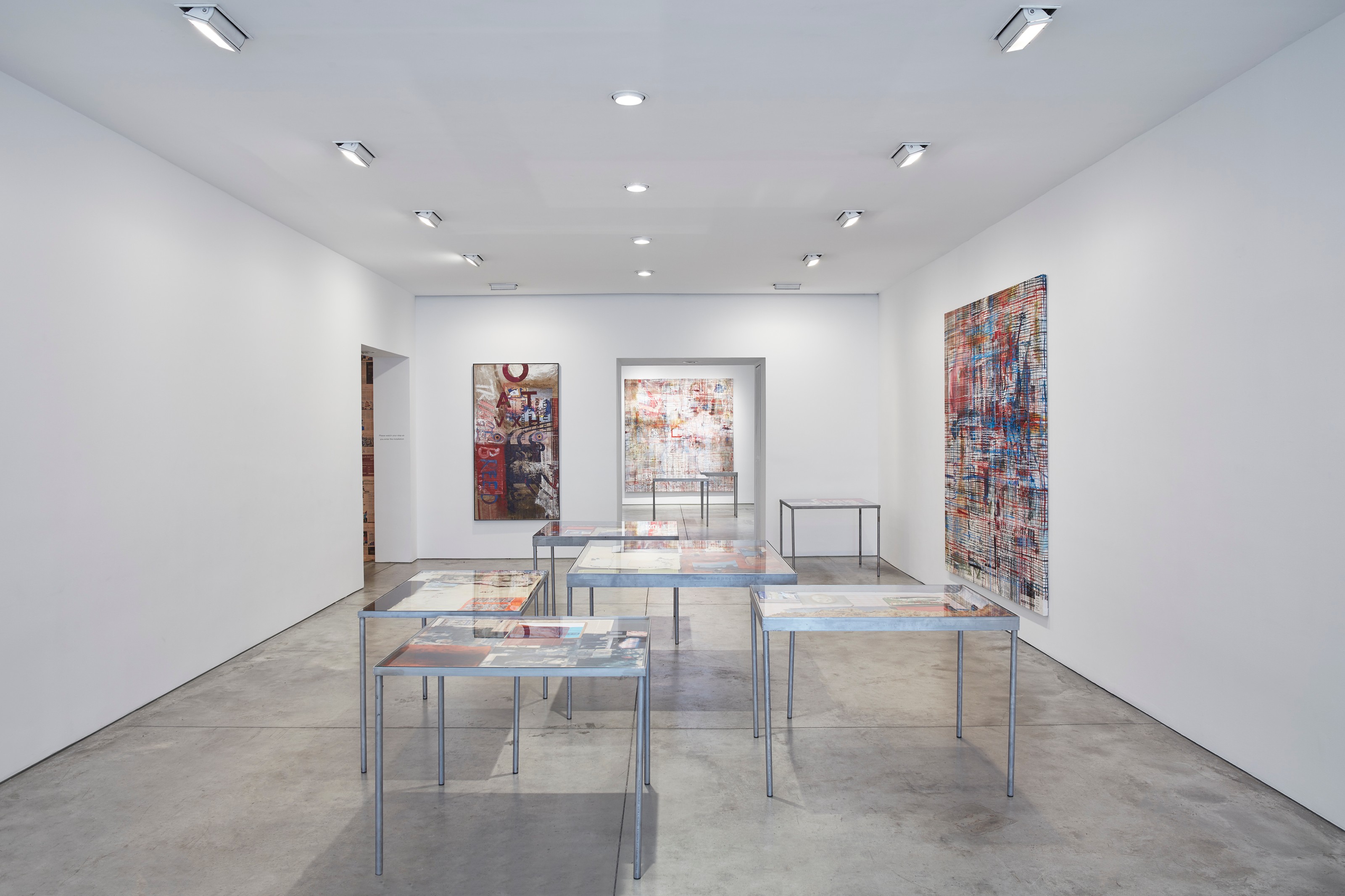 Installation view of Mandy El-Sayegh at Lehmann Maupin New York