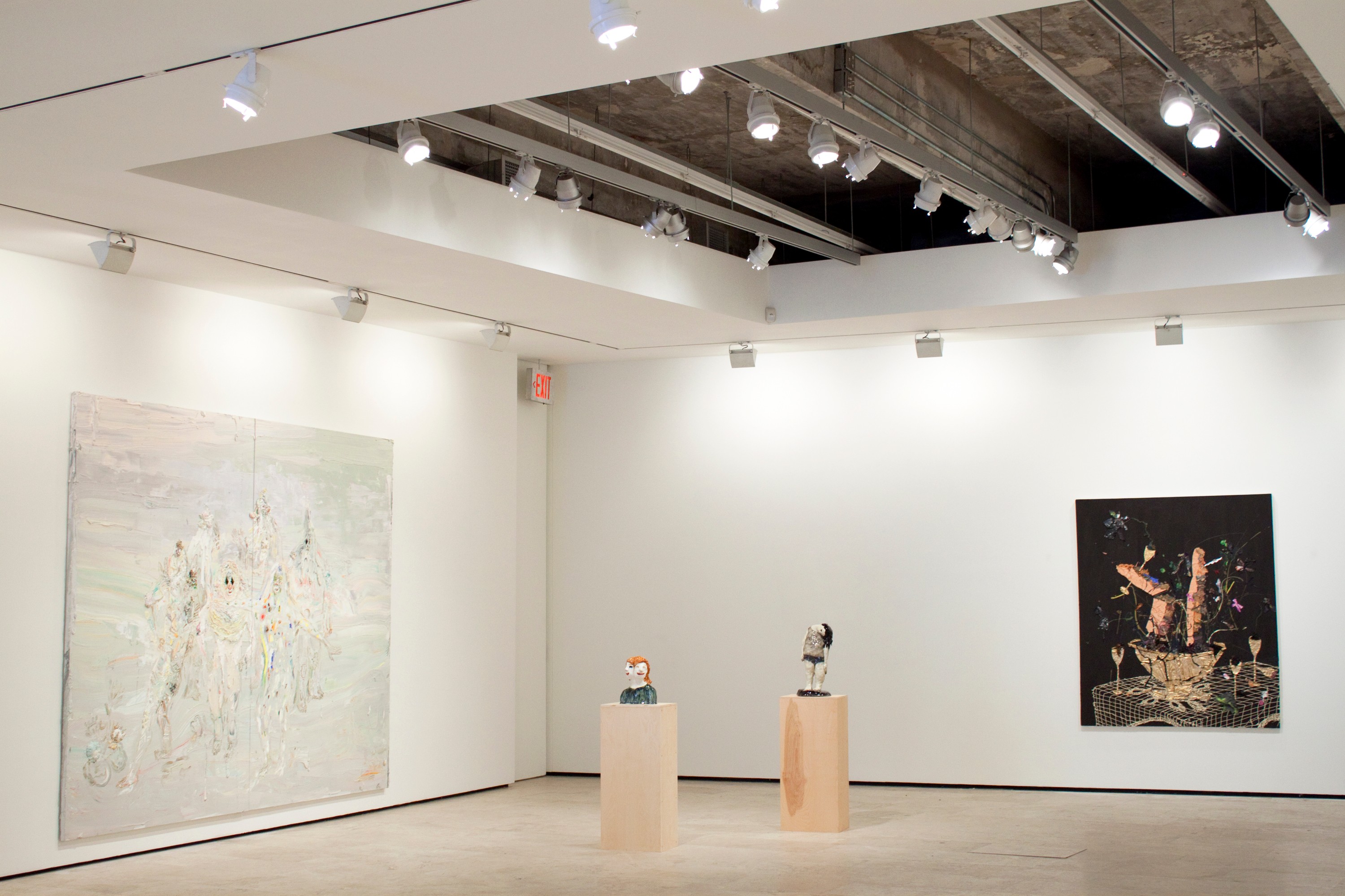 Installation view of Touched at Lehmann Maupin New York