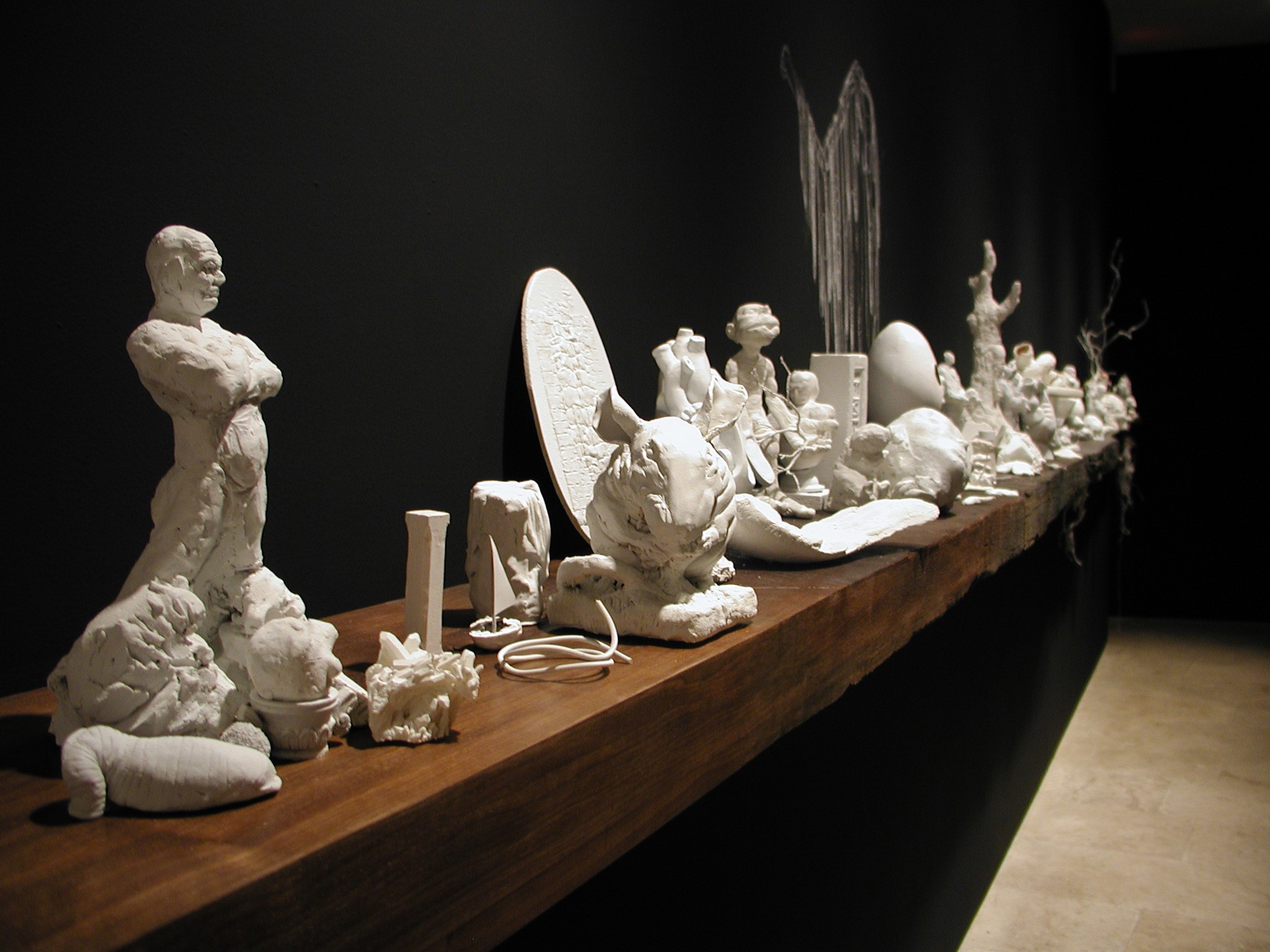 Installation view of Drawn Out of My Mind at Lehmann Maupin New York