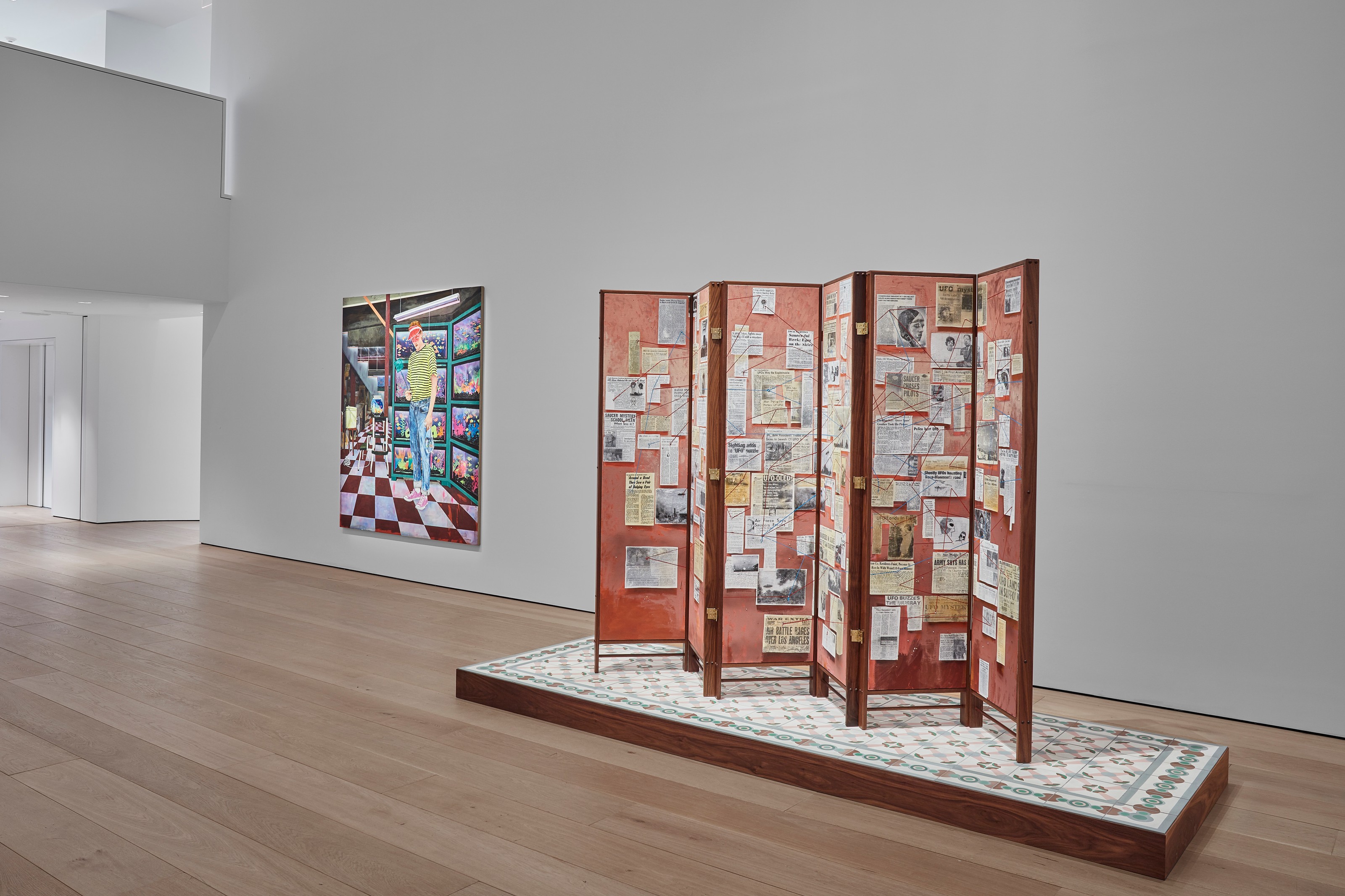 Installation view of Hernan Bas at Lehmann Maupin New York