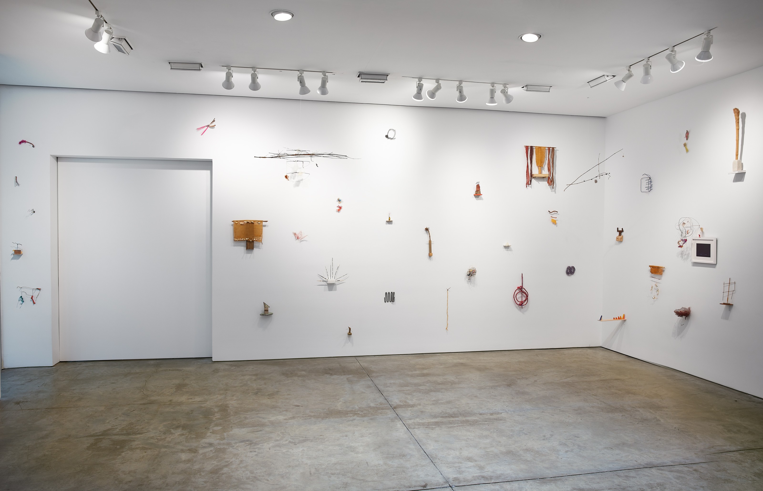 Installation view of Cecilia Vicuña at Lehmann Maupin New York