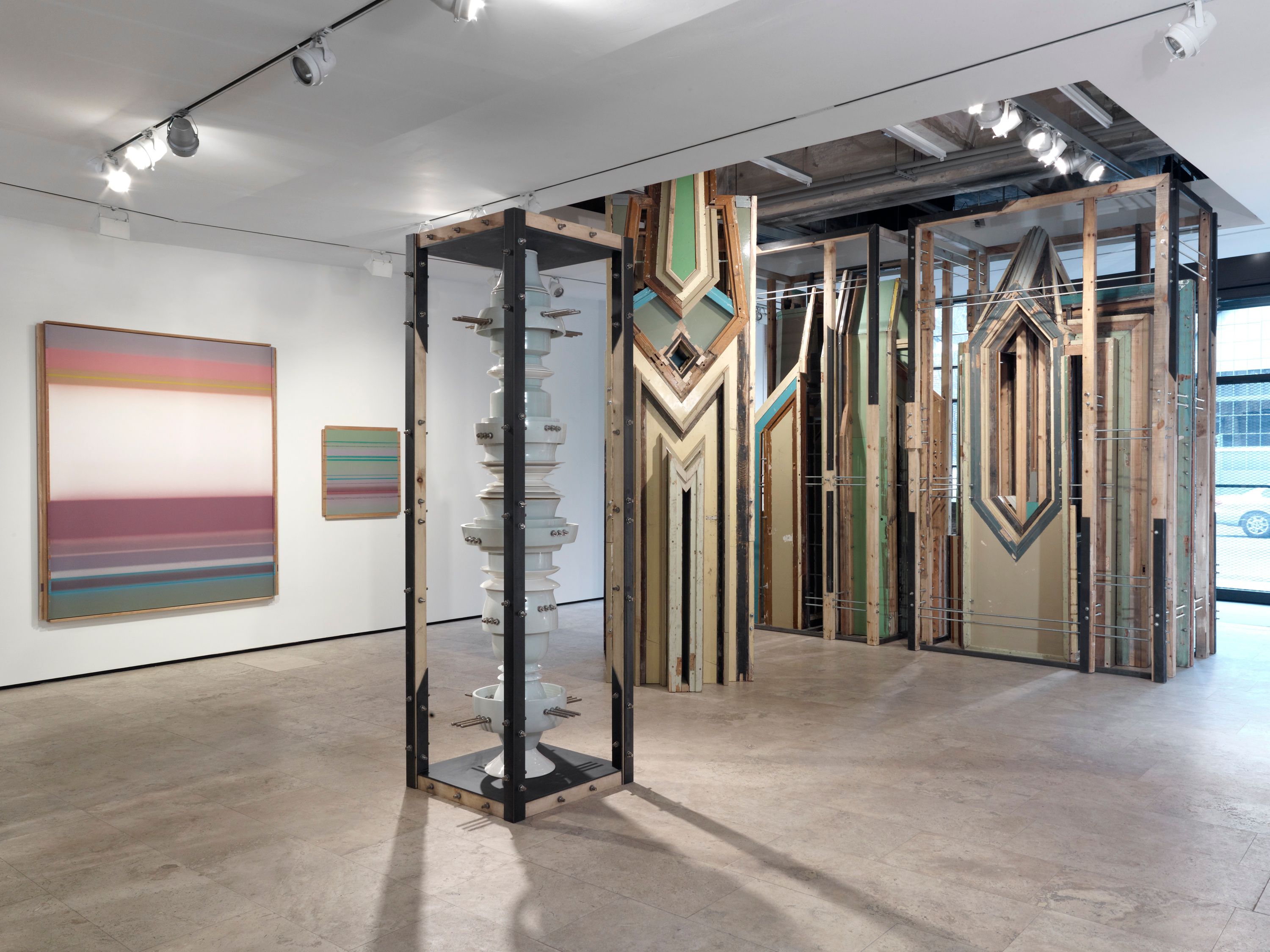 Installation view of Liu Wei at Lehmann Maupin New York