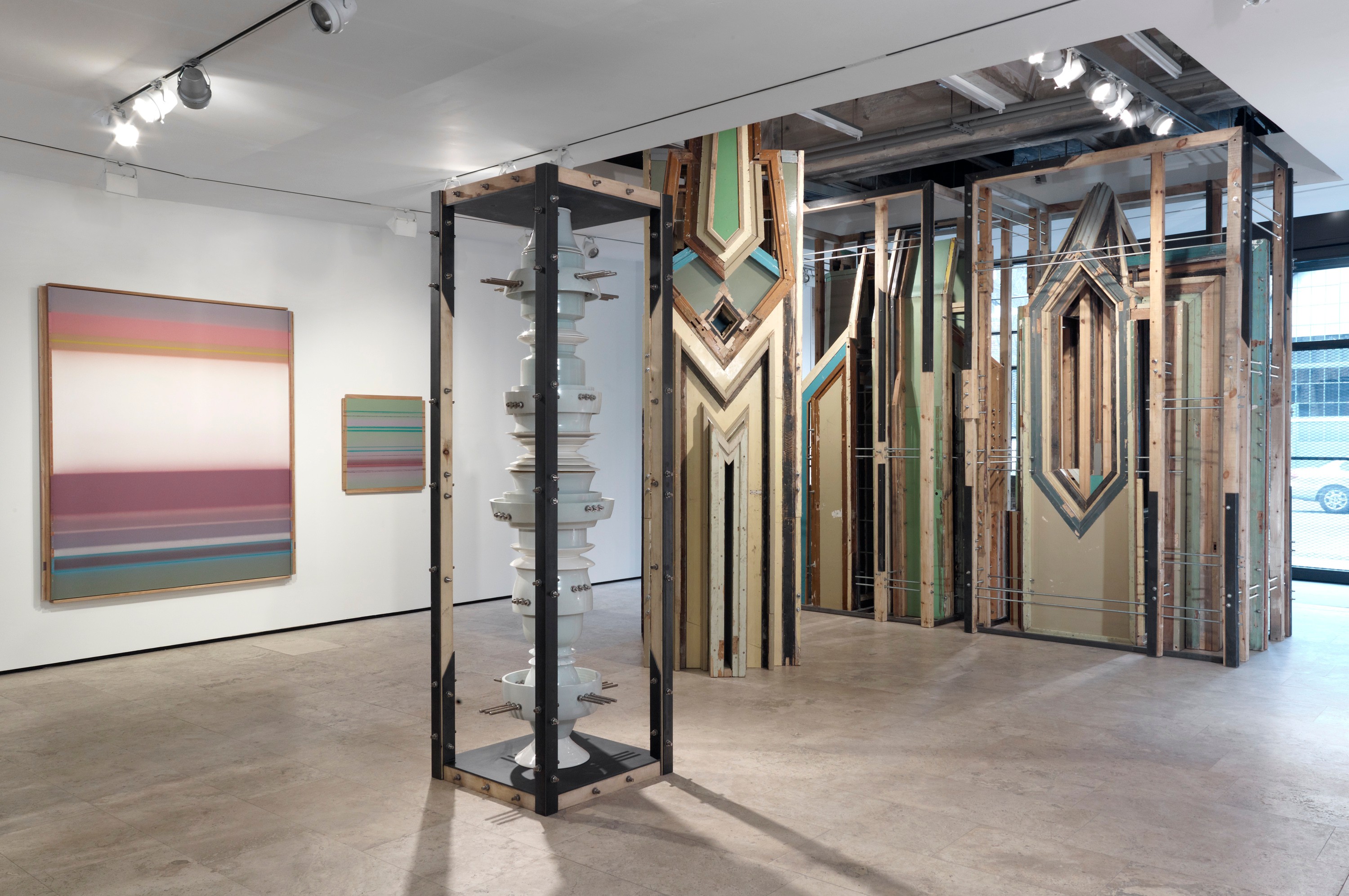 Installation view of Liu Wei at Lehmann Maupin New York