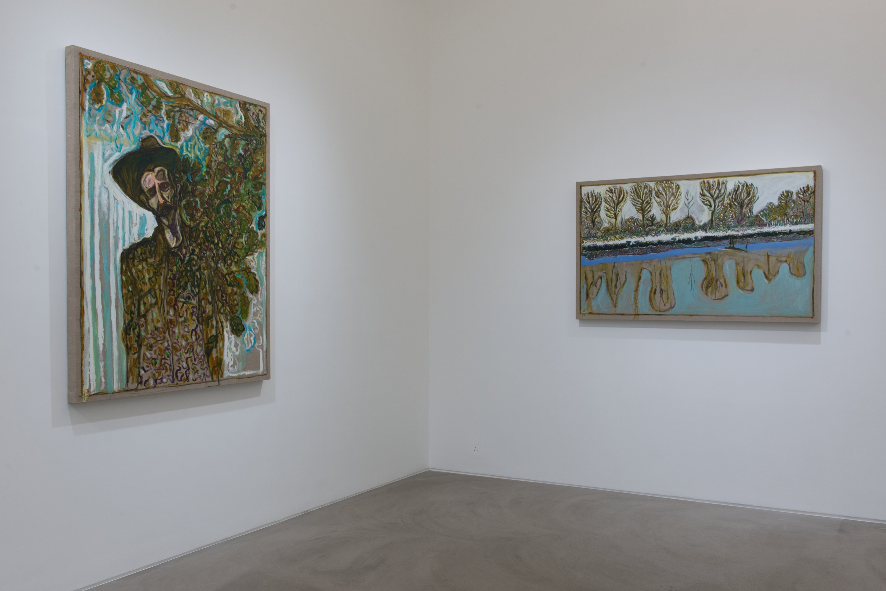 Installation view of edge of the forest at Lehmann Maupin Hong Kong