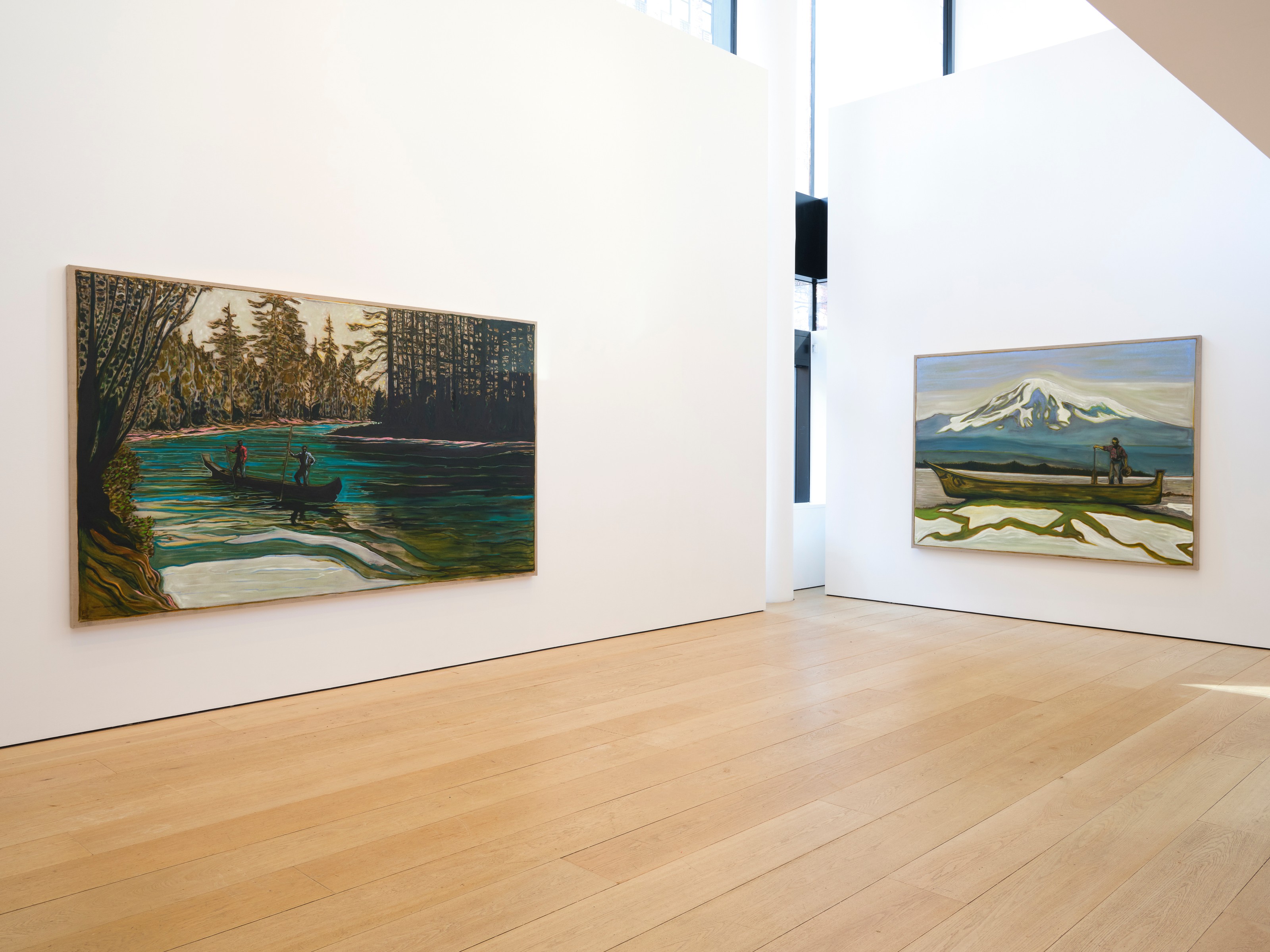 Installation view of Billy Childish at Lehmann Maupin New York