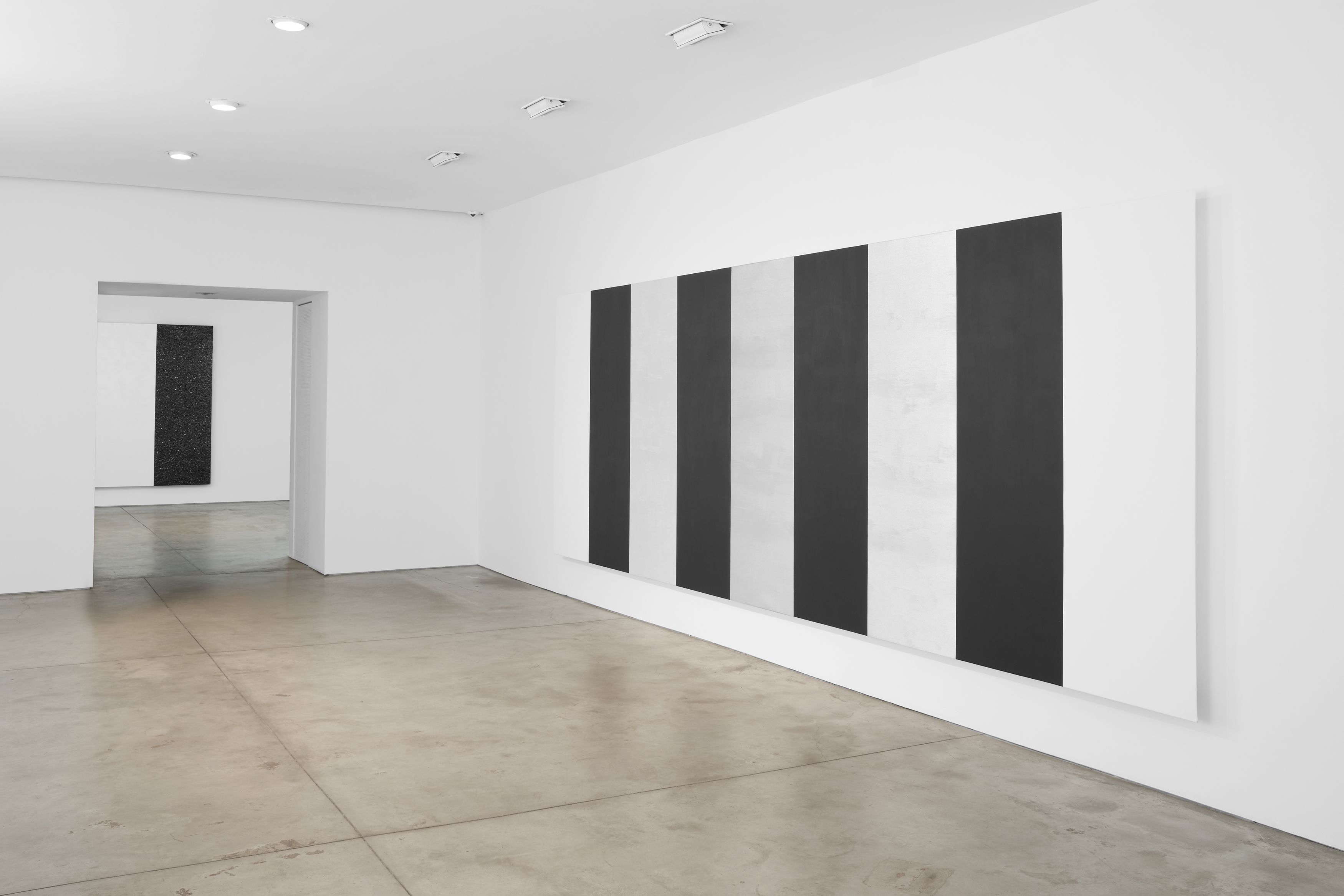 Installation view of Mary Corse at Lehmann Maupin New York