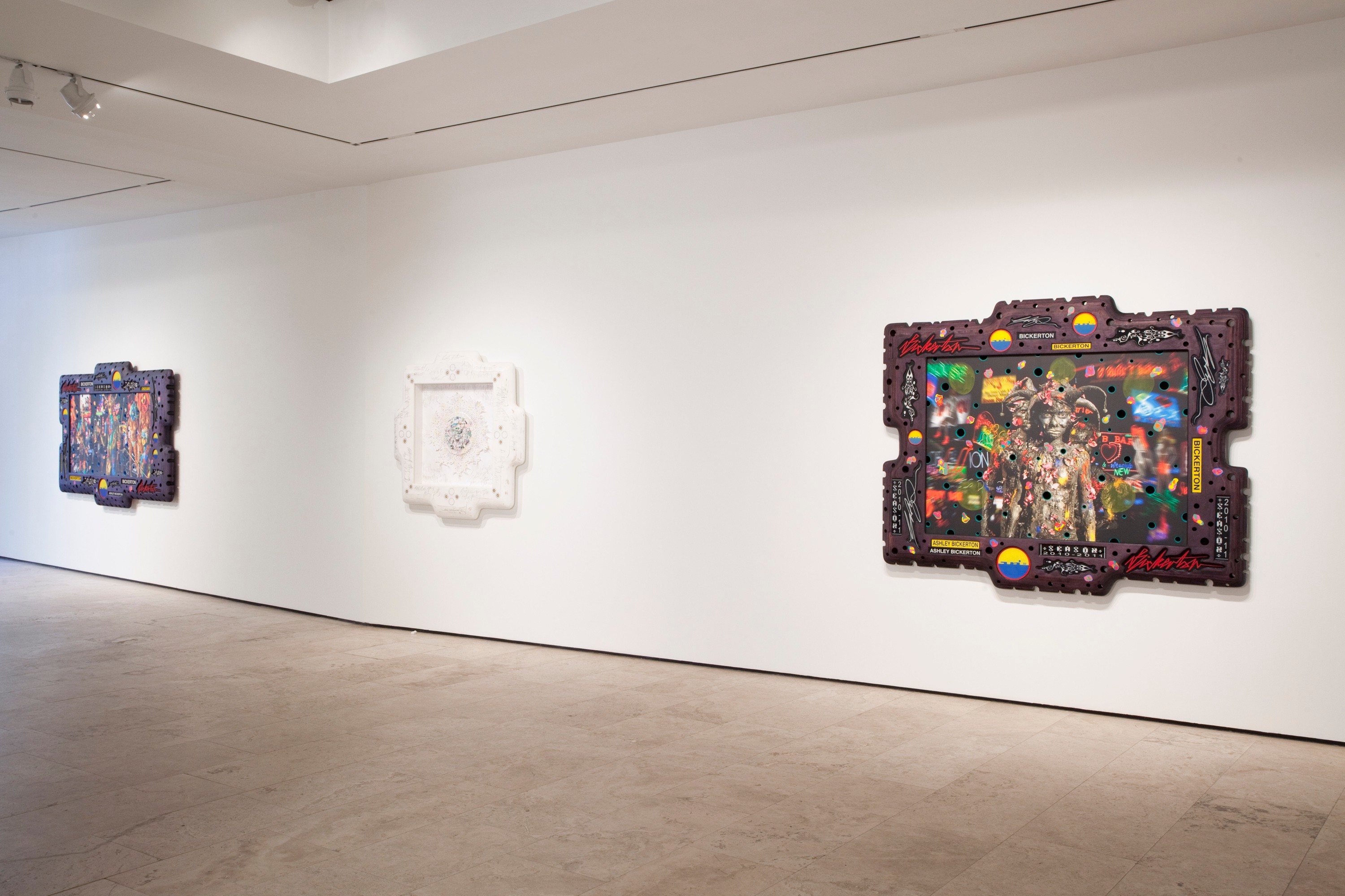 Installation view of Nocturnes at Lehmann Maupin New York