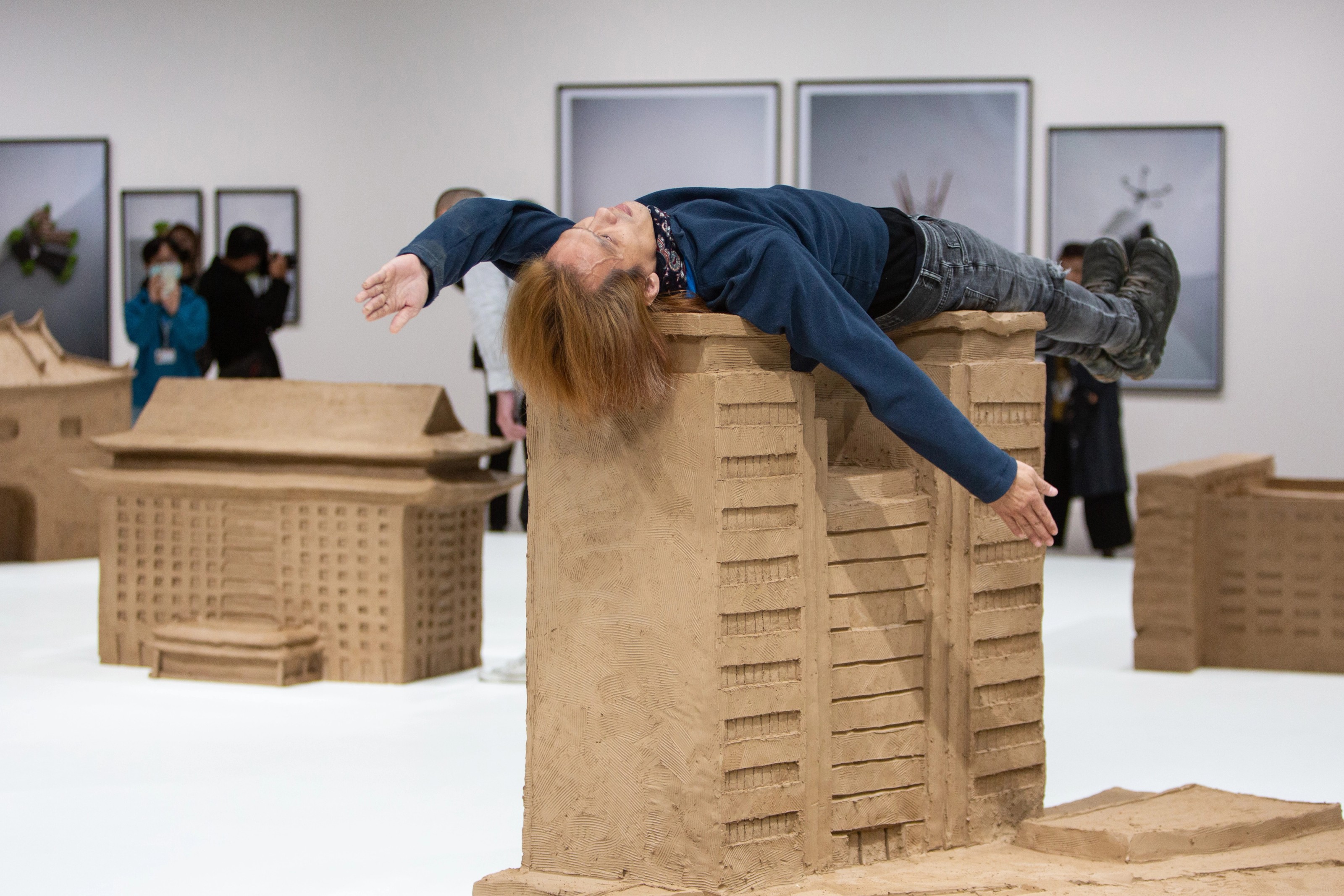 Installation view of Erwin Wurm at Taipei Fine Arts Museum