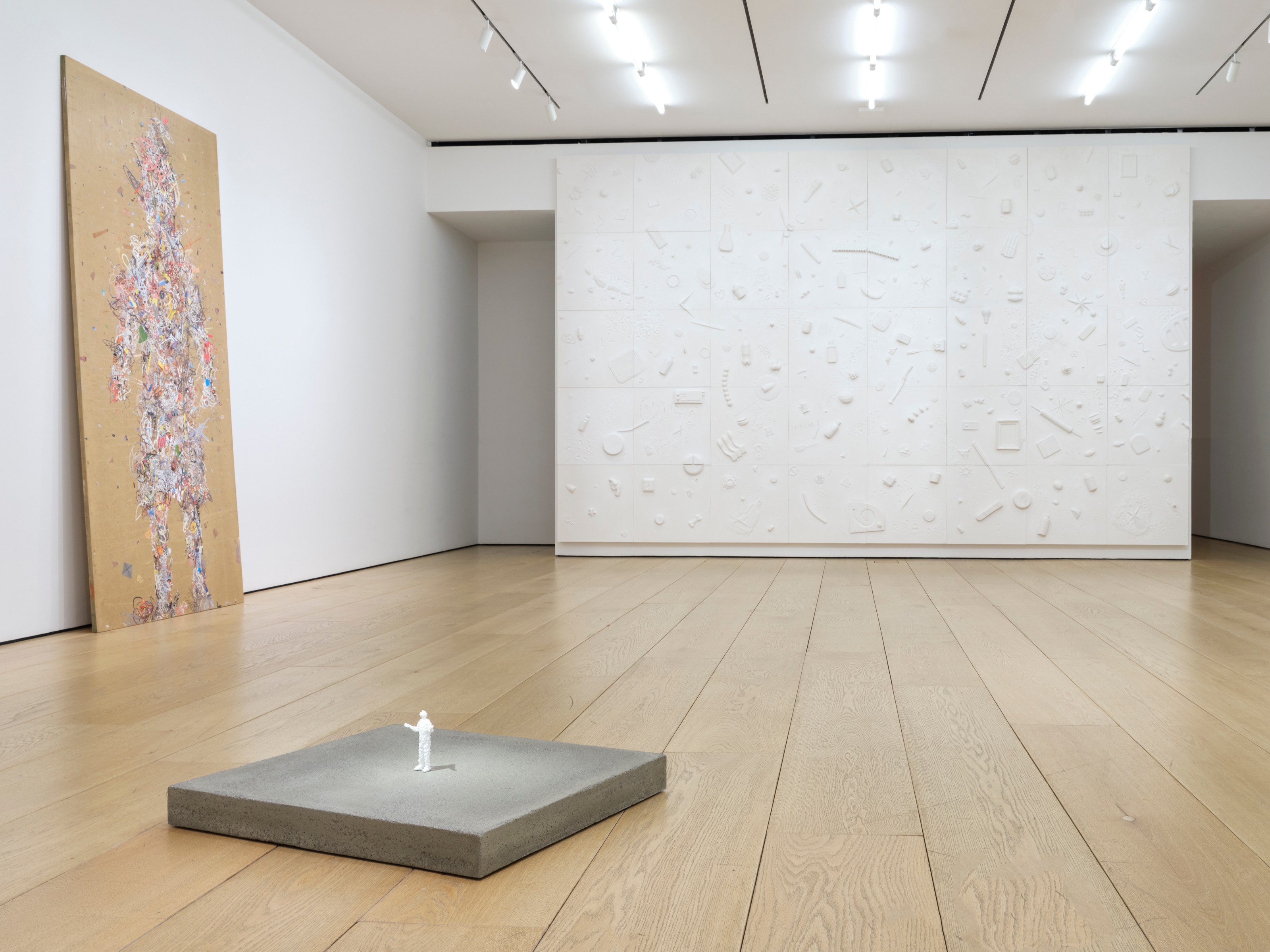 Installation view of Tom Friedman at Lehmann Maupin New York